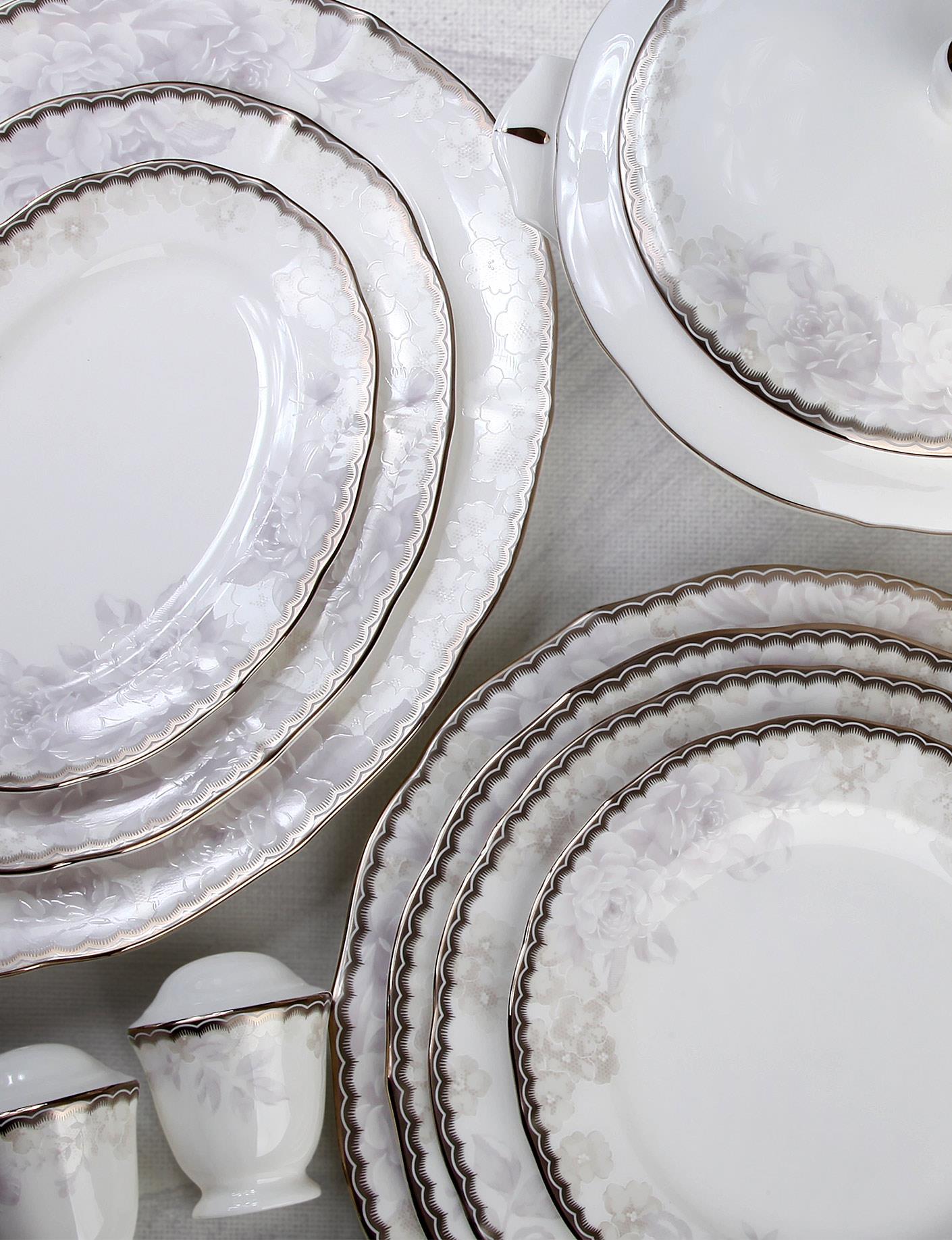 Prouna Antique Garden 72 Parça 12 Kişilik Yemek Takımı