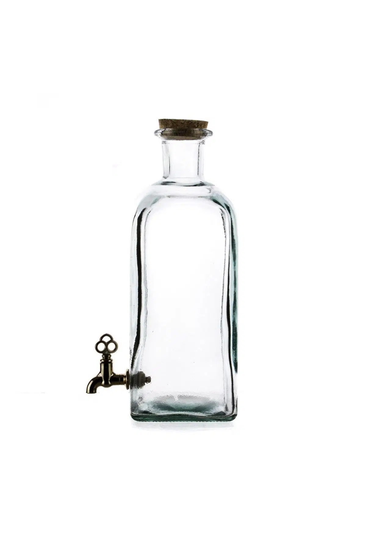 San Miguel Frasco Cuadrado Musluklu Cam Şişe 2 Litre 2L.C/GRIFO 5020G