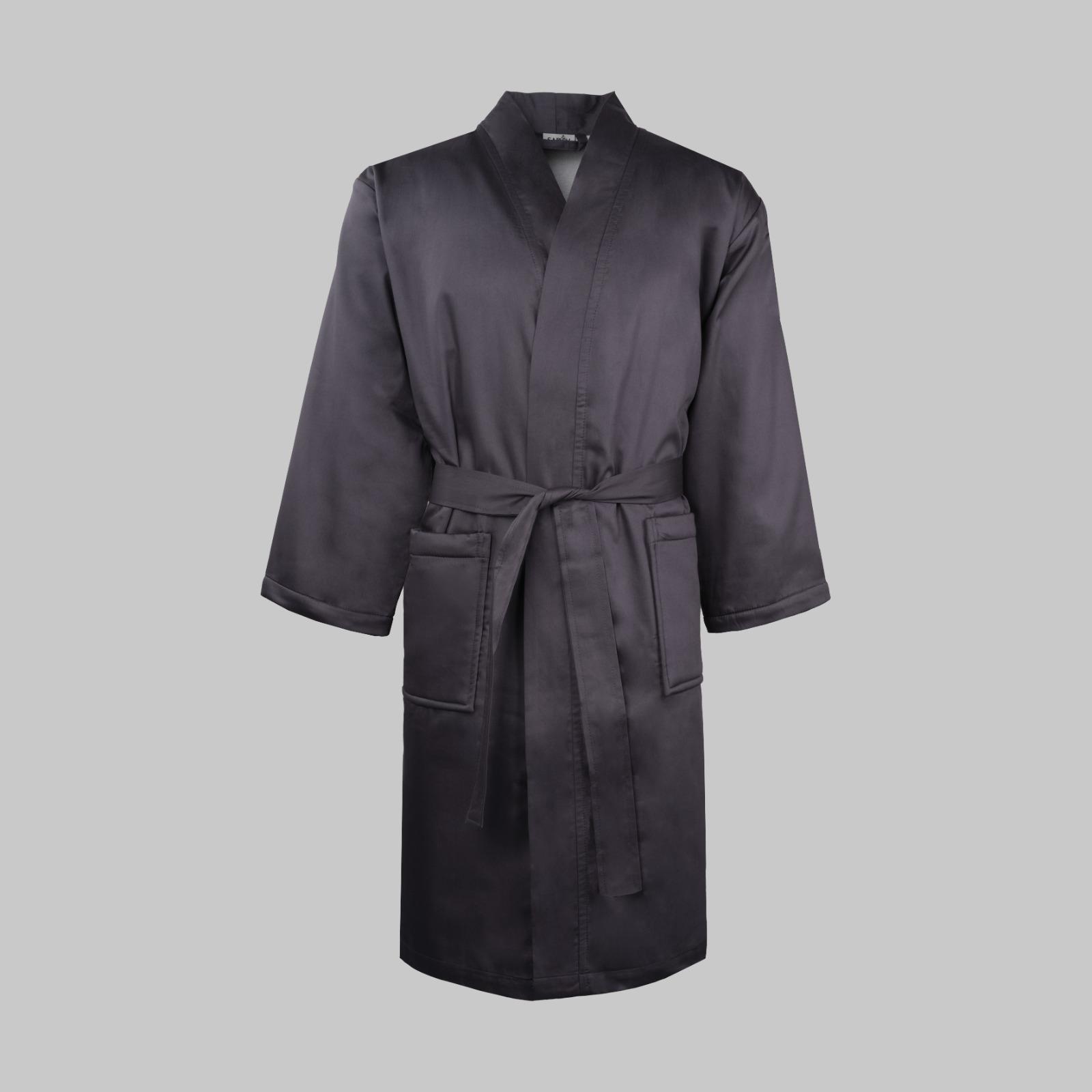 Sarev Monochrome Bornoz DARK GRAY, L