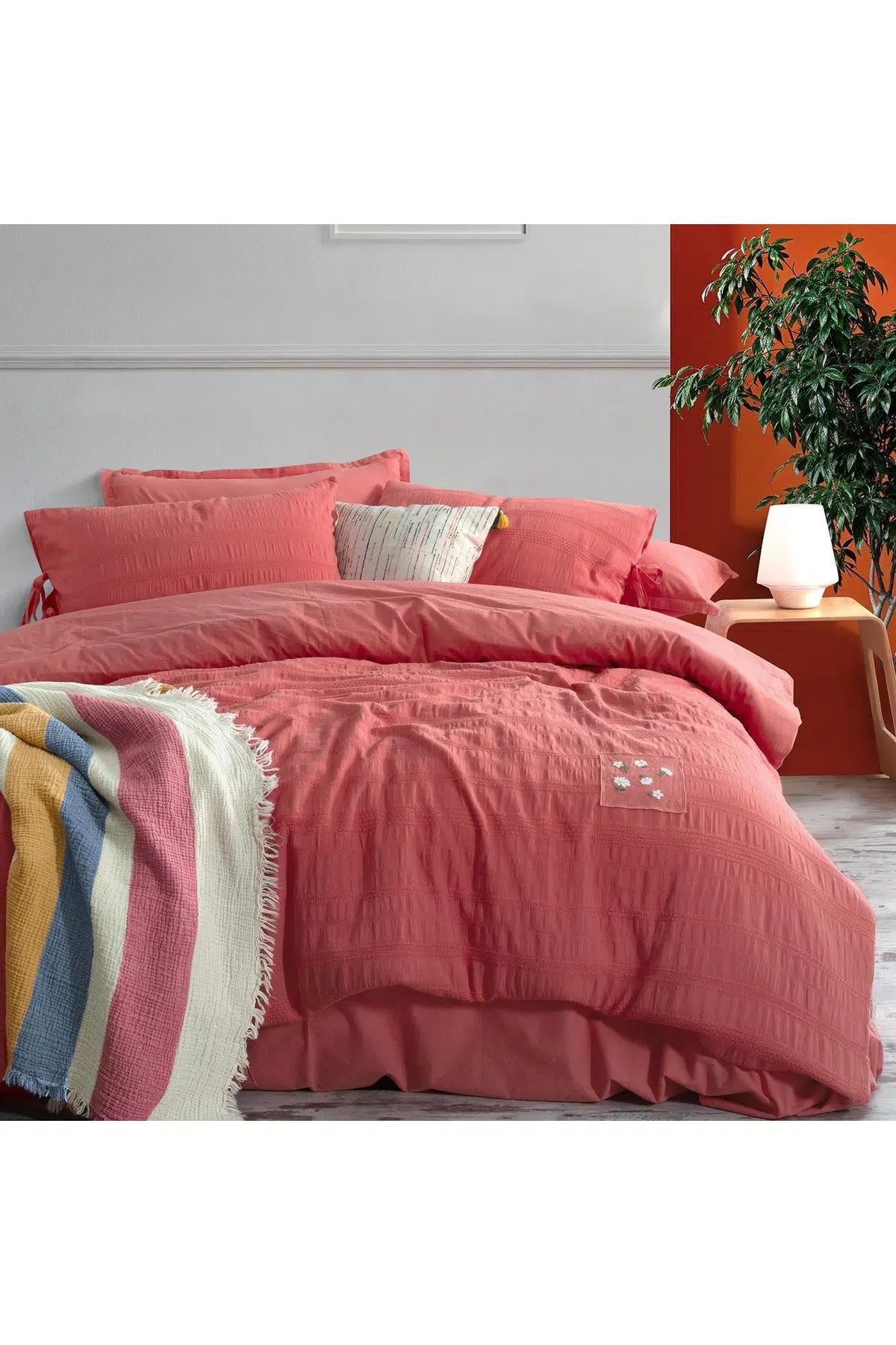Sarev Mood Comfort Candy Pembe Çift Kişilik Nevresim Takımı