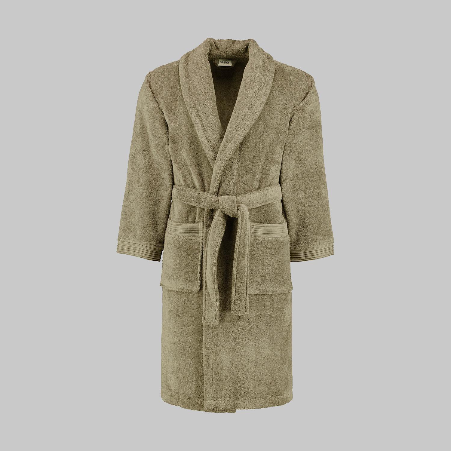 Sarev Soho Açık Haki %100 Pamuk X-Large Beden Bornoz