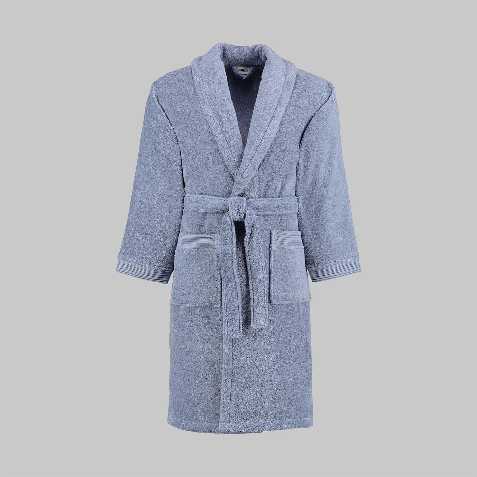 Sarev Soho Mavi %100 Pamuk X-Large Beden Bornoz