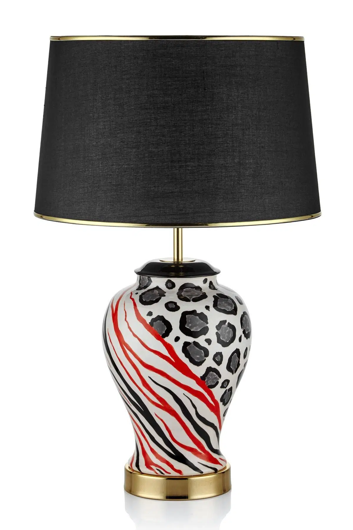 Seta Abajur Benekli Zebra Desen Zebra