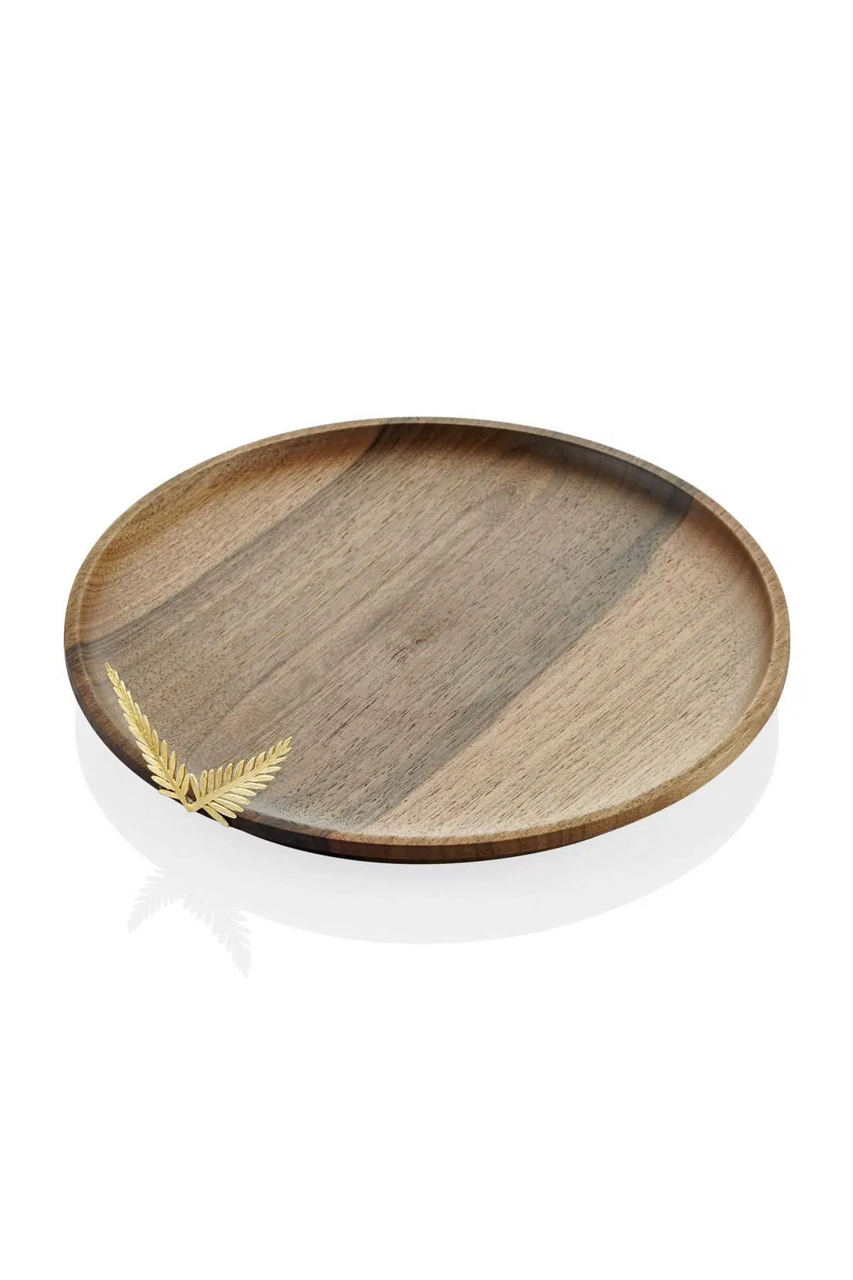 Seta Çift Yapraklı AHşap Sunum Tabağı 31*31*7 Cm