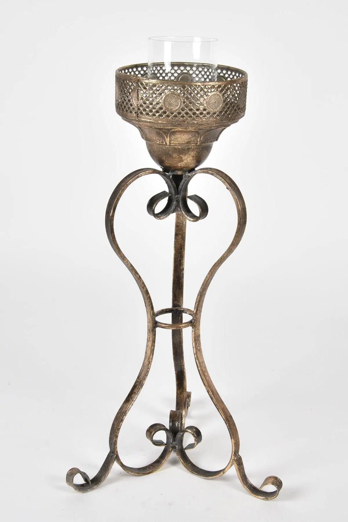 Seta Antique Kıvrımlı Şamdan Küçük 64 Cm