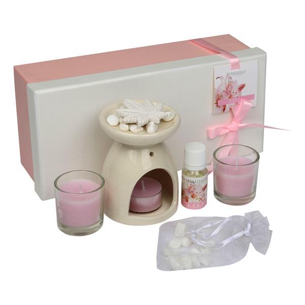 Seta Aroma Diffuser Set Cam Mum 2Li Koku Lıly 25*11*8Cm