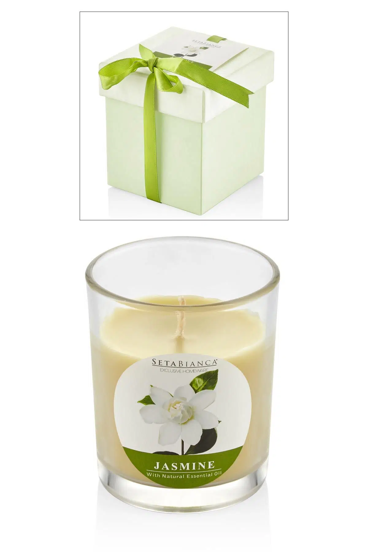 Seta Aroma Mum Kokulu Cam Kutu Jasmıne 8.5*8.5*9Cm