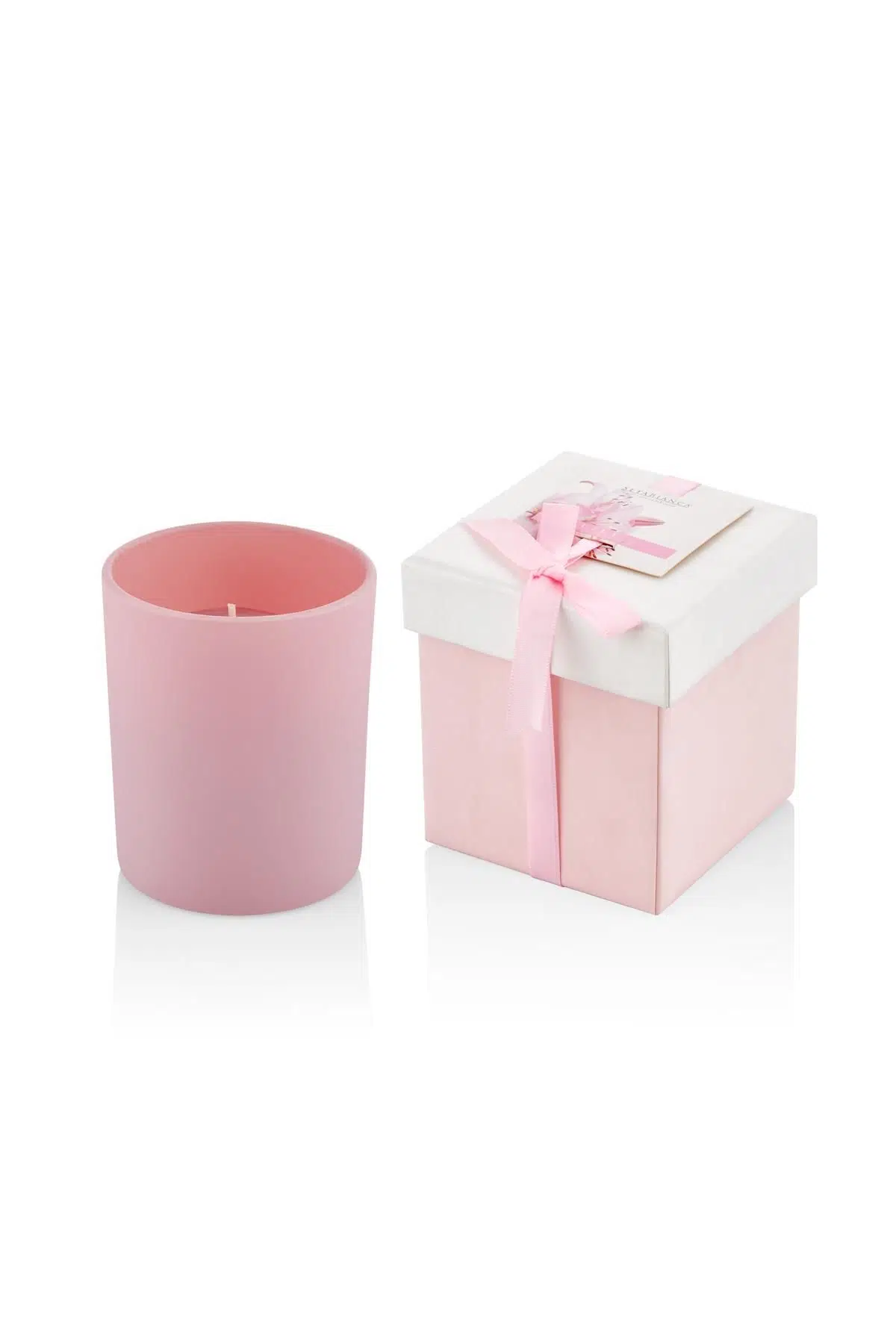 Seta Aroma Mum Kokulu Cam Kutu Lıly 8.5*8.5*9Cm