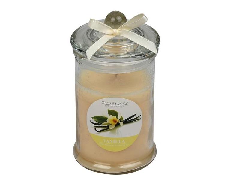 Seta Aroma Mum Kokulu Cam Şişe Büyük Vanılla 16*9*9Cm