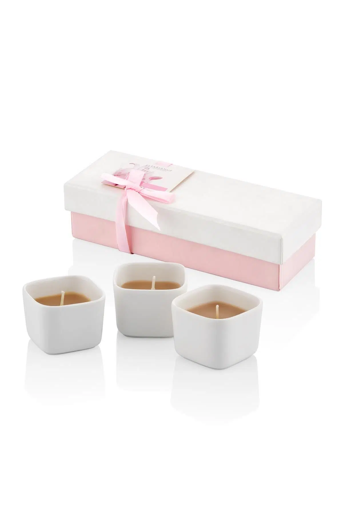 Seta Aroma Mum Kokulu Mini Seramik 3Lü Lavender 17.5*6.5*5Cm