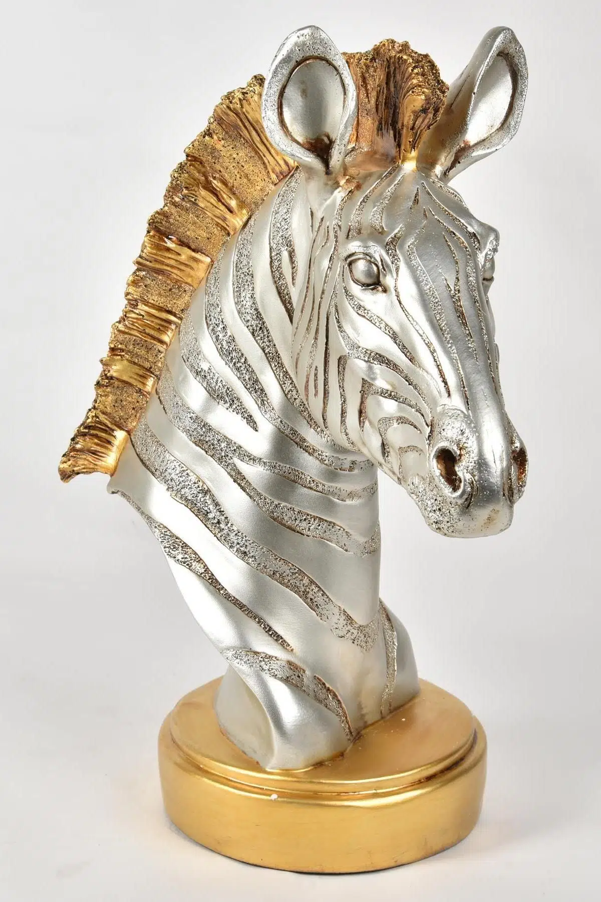 Seta Biblo Zebra Kafası Gold 43*32 Cm
