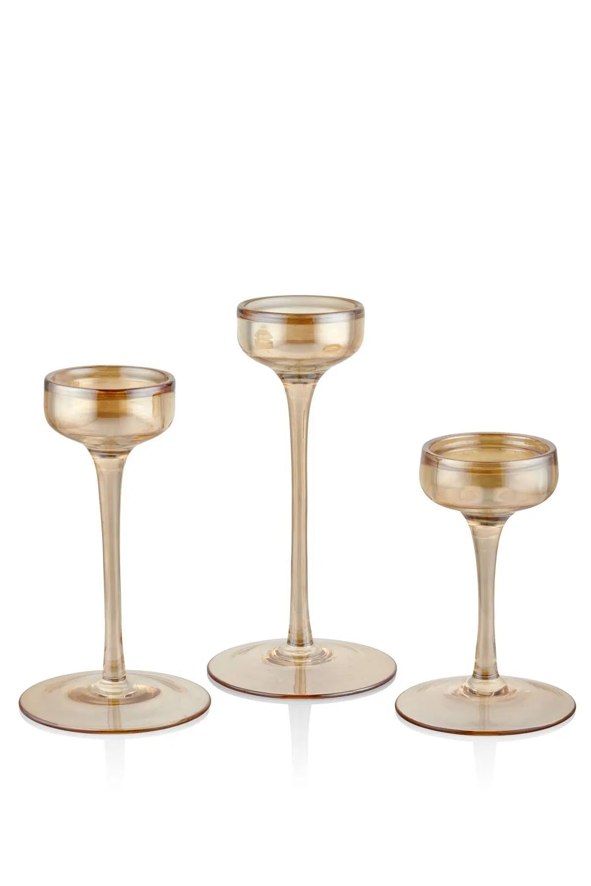 Seta Crystal Amber 3Lü Mumluk Set 24*21*17 Cm