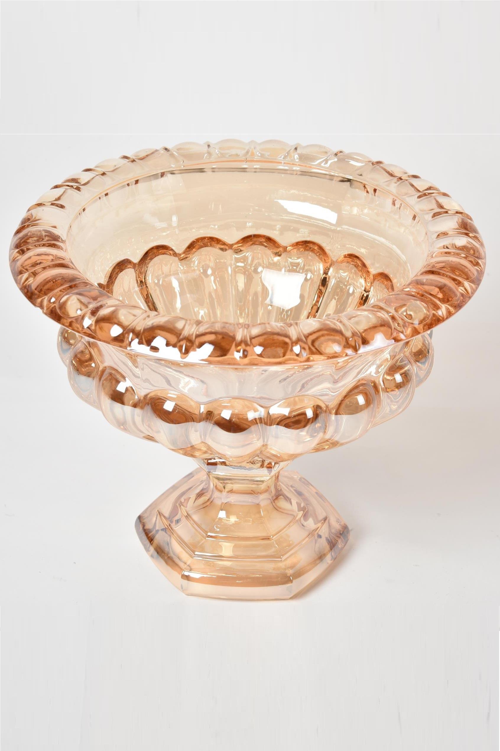 Seta Crystal Amber Meyvelik Dilimli Büyük 25*25*21 Cm