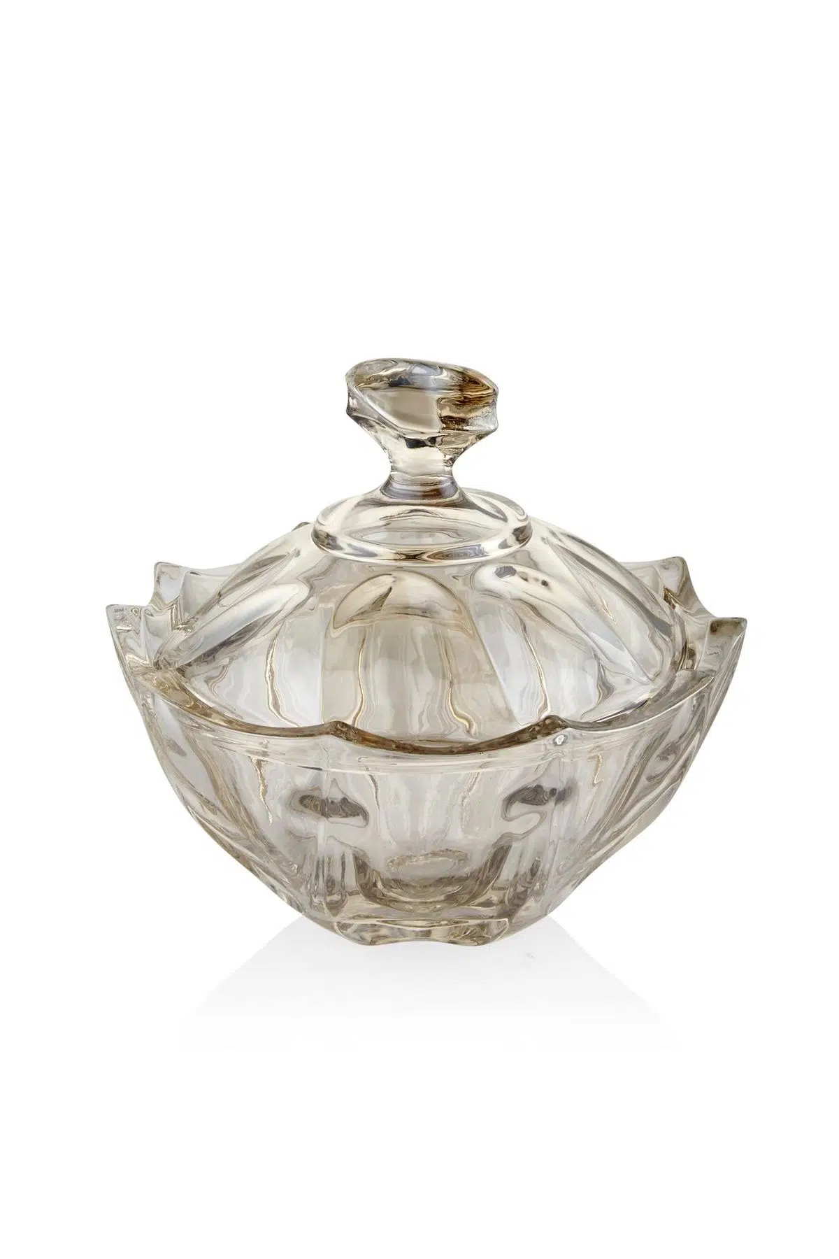 Seta Crystal Bronz Şekerlik 17*18 Cm