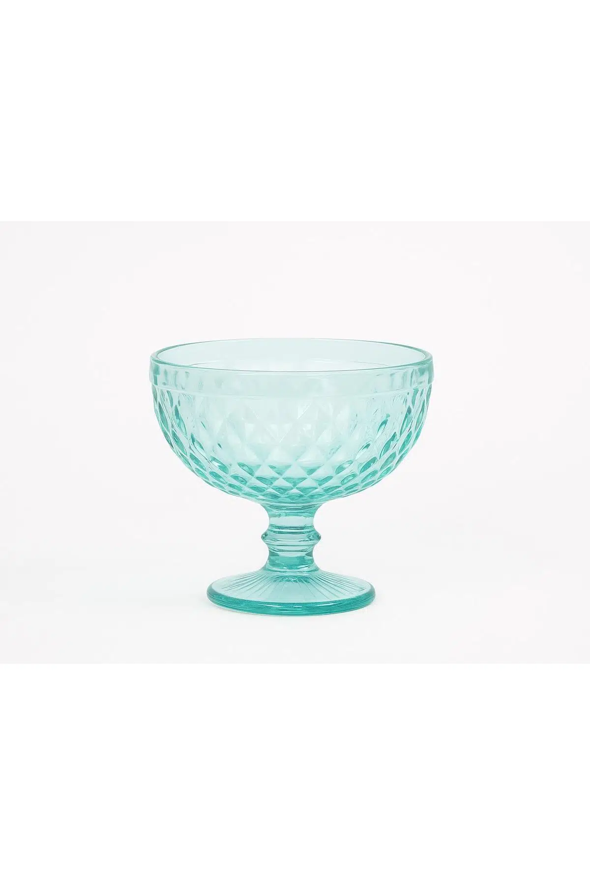 Seta Crystal Colors 6Lı Ayaklı Kase İnce Desen Aqua 12*12*10