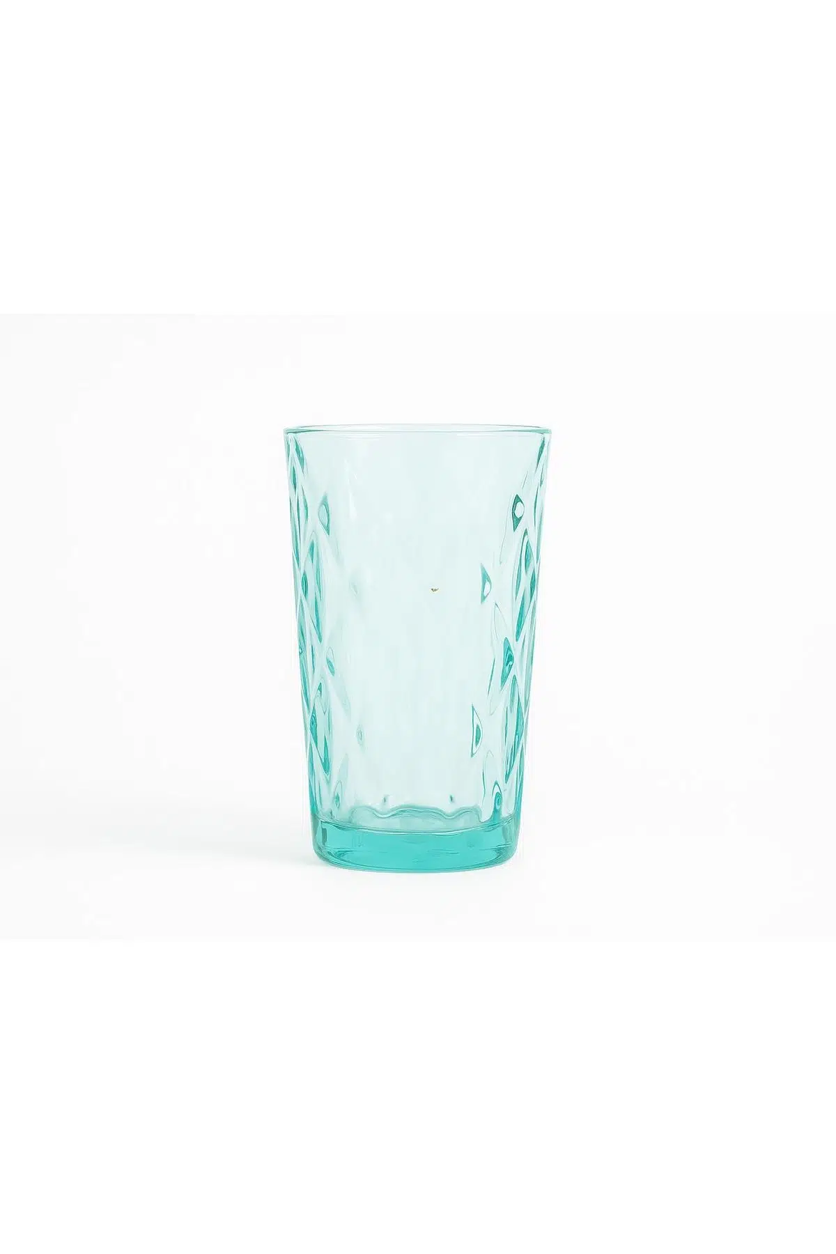Seta Crystal Colors 6Lı Düz Bardak Ekose Desen Aqua