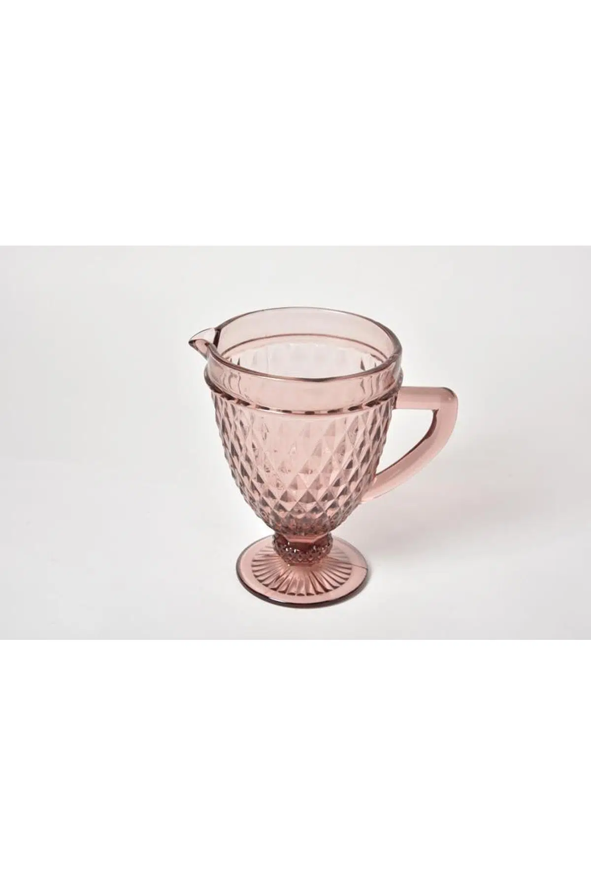 Seta Crystal Colors Sürahi İnce Desen Pembe 14*21*20 Cm