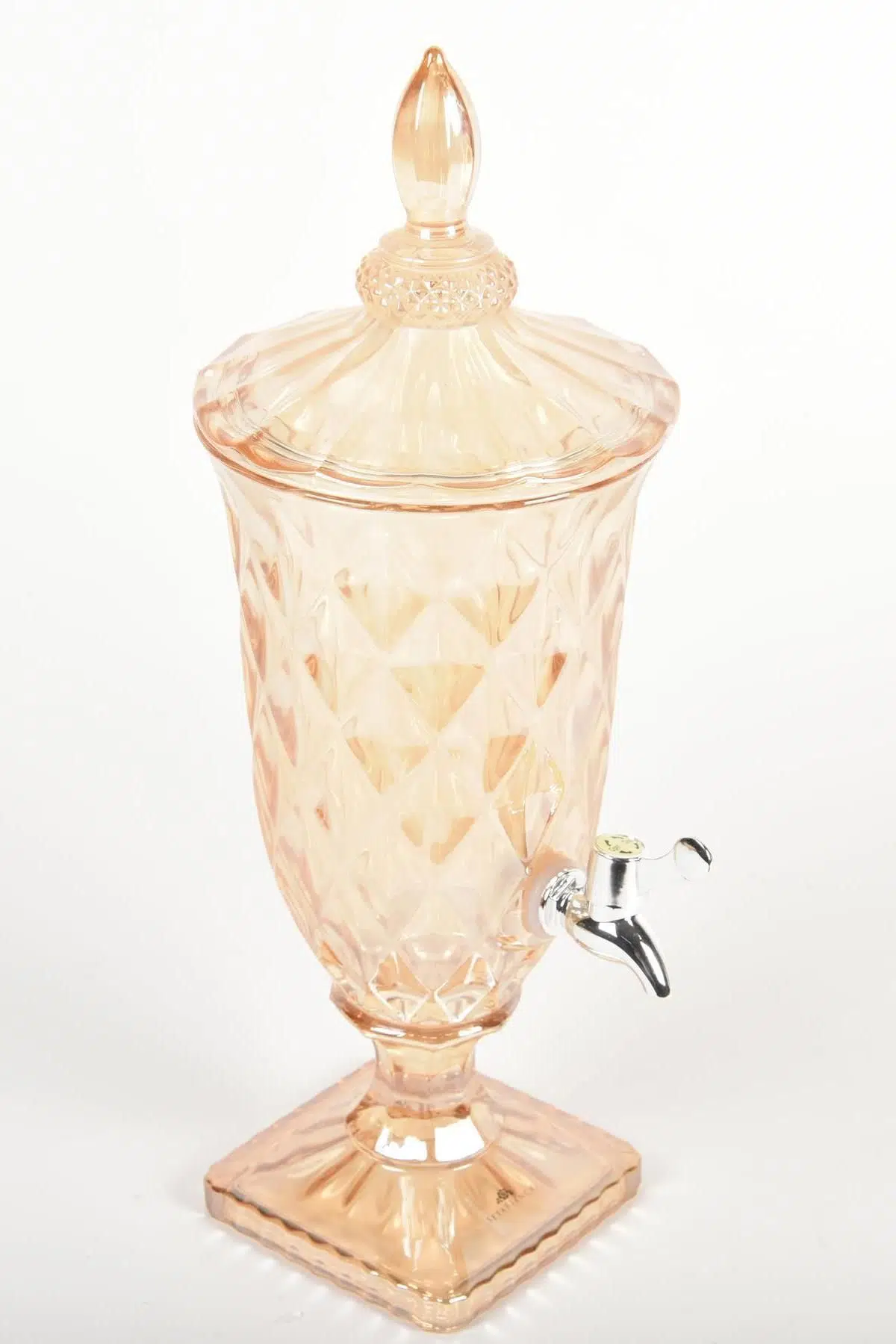 Seta Crystal Ekose Cam Limonatalık Amber 16*16*45 Cm