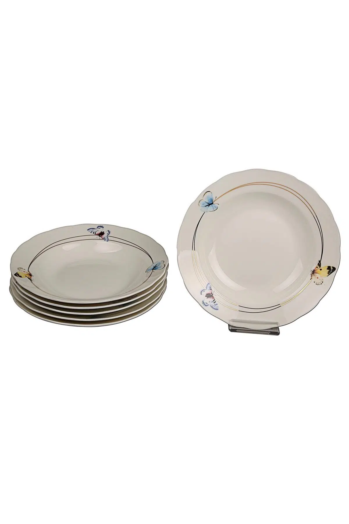 Seta Çukur Tabak Gılded Butterfly 6Lı