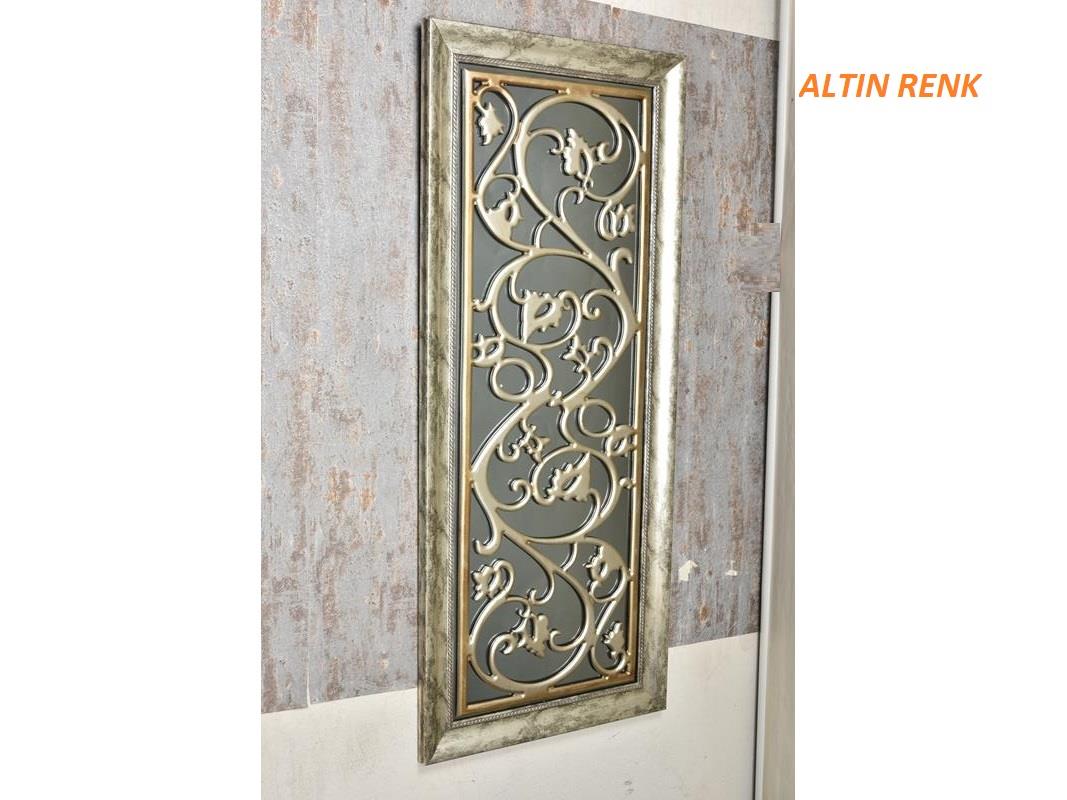 Seta Duvar Dekoru Dikdörtgen Dallı Desen Altın 46,5X111 Cm
