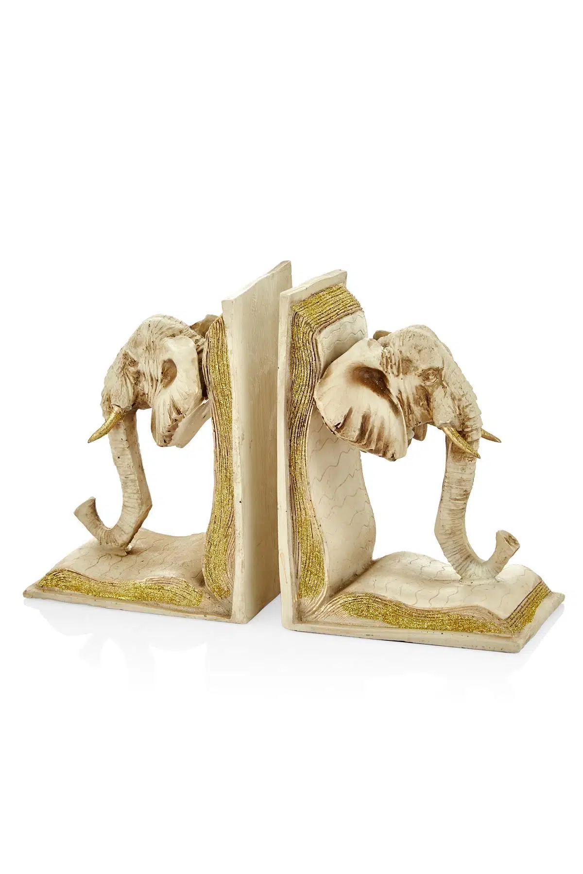 Seta Fil Kitap Tutucu Gold Detaylı 9*26*18 Cm