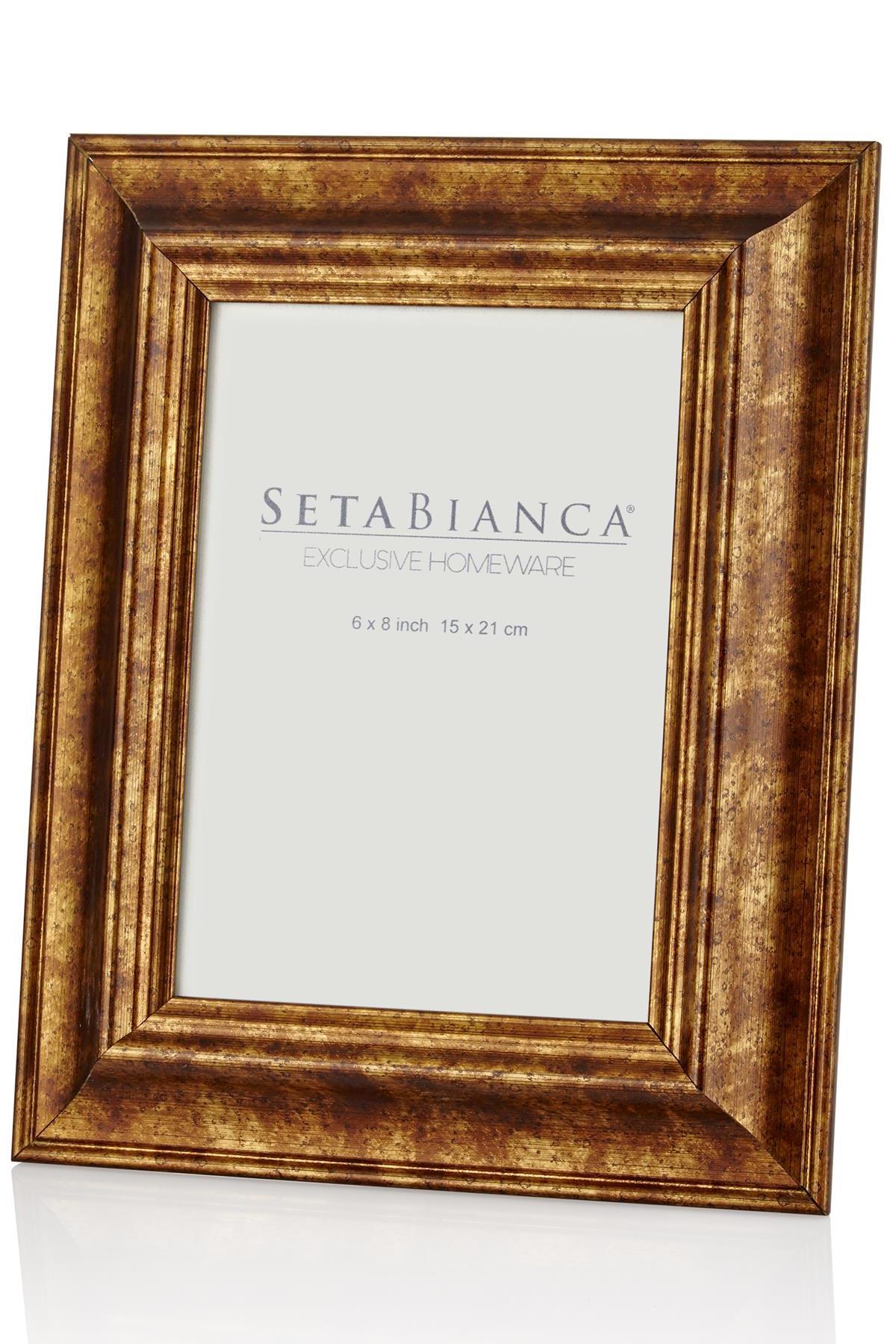Seta Frame Modern Burnıshed Gold 13*18 Cm