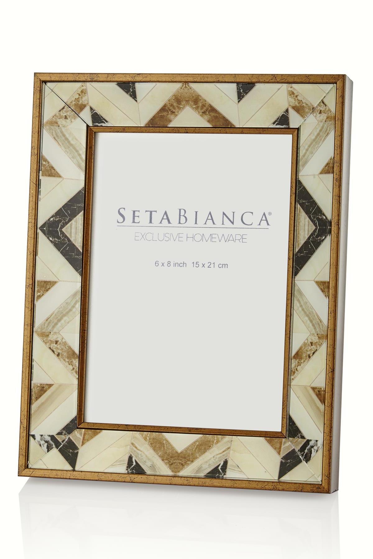 Seta Frame Venezia Marble Brown Fotoğraf Çerçevesi 13*18 Cm