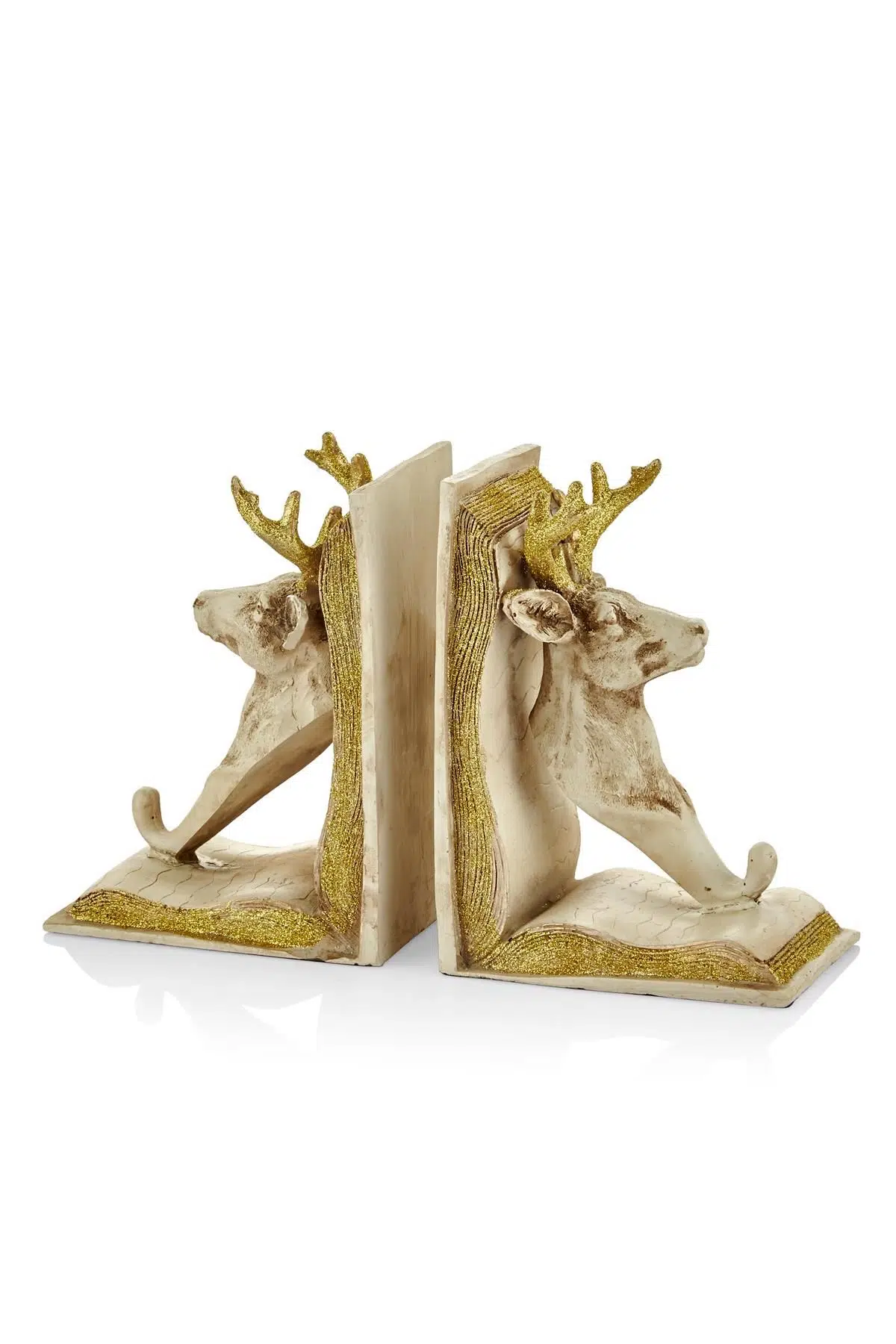 Seta Geyik Kitap Tutucu Gold Detaylı 9*26*18 Cm