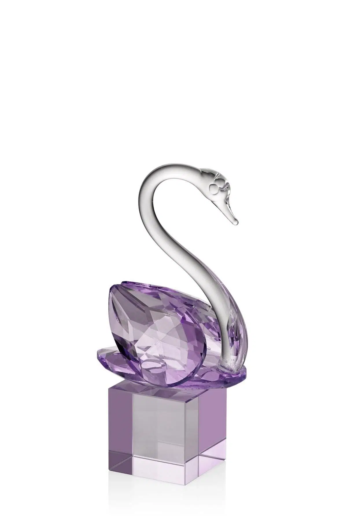 Seta Kristal Küp Kaideli Kuğu Lila 6*8*14 Cm