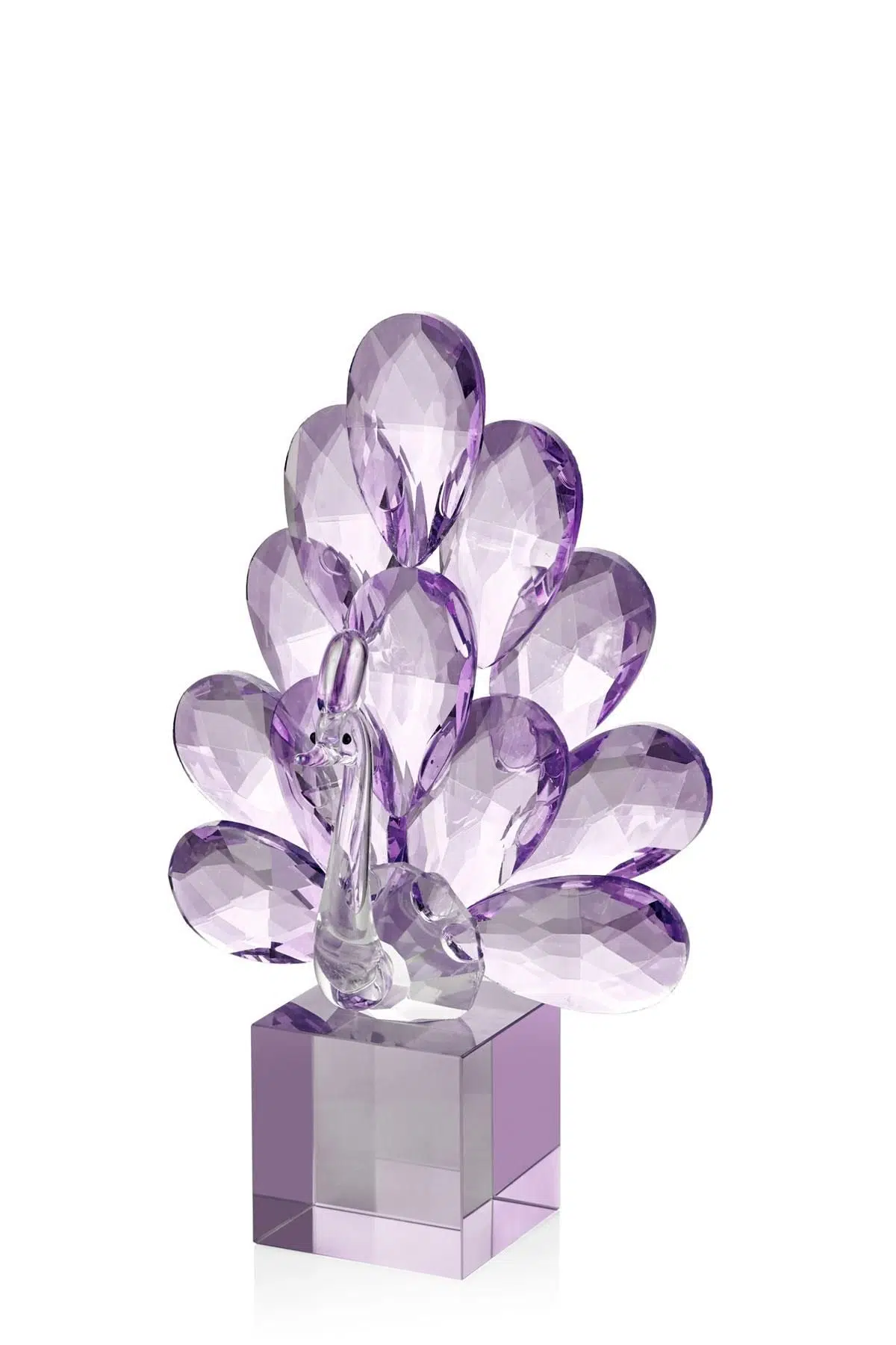 Seta Kristal Küp Kaideli Tavus Kuşu Lila 9*12,5*20 Cm