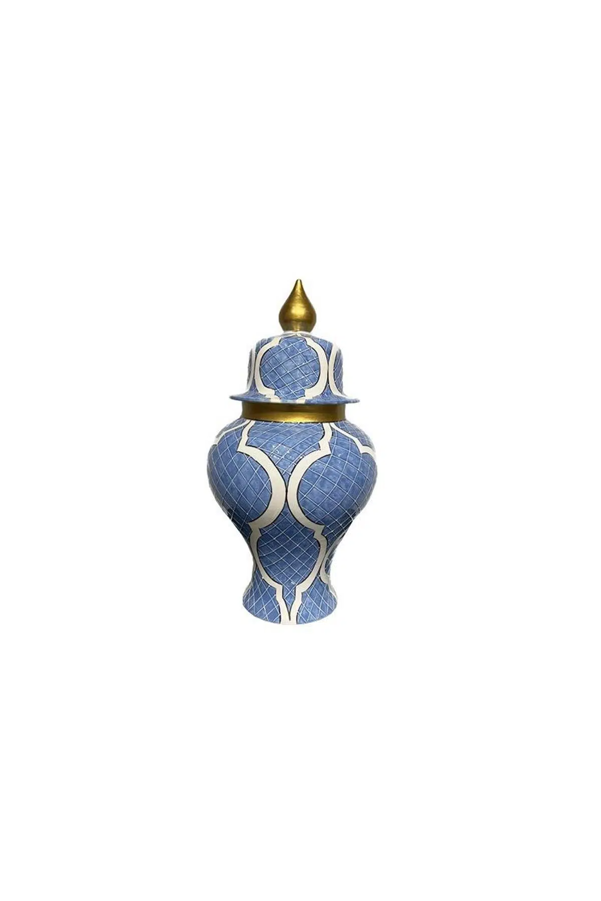 Seta Küp Yılan Desen Açık Mavi 20*20*38 Cm