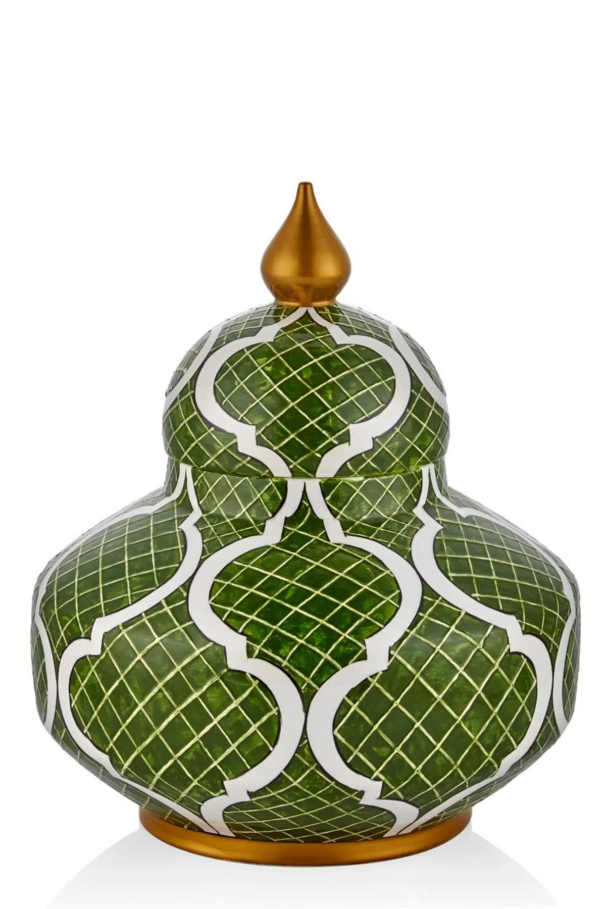 Seta Küp Yılan Desen Yeşil 27*27*35 Cm