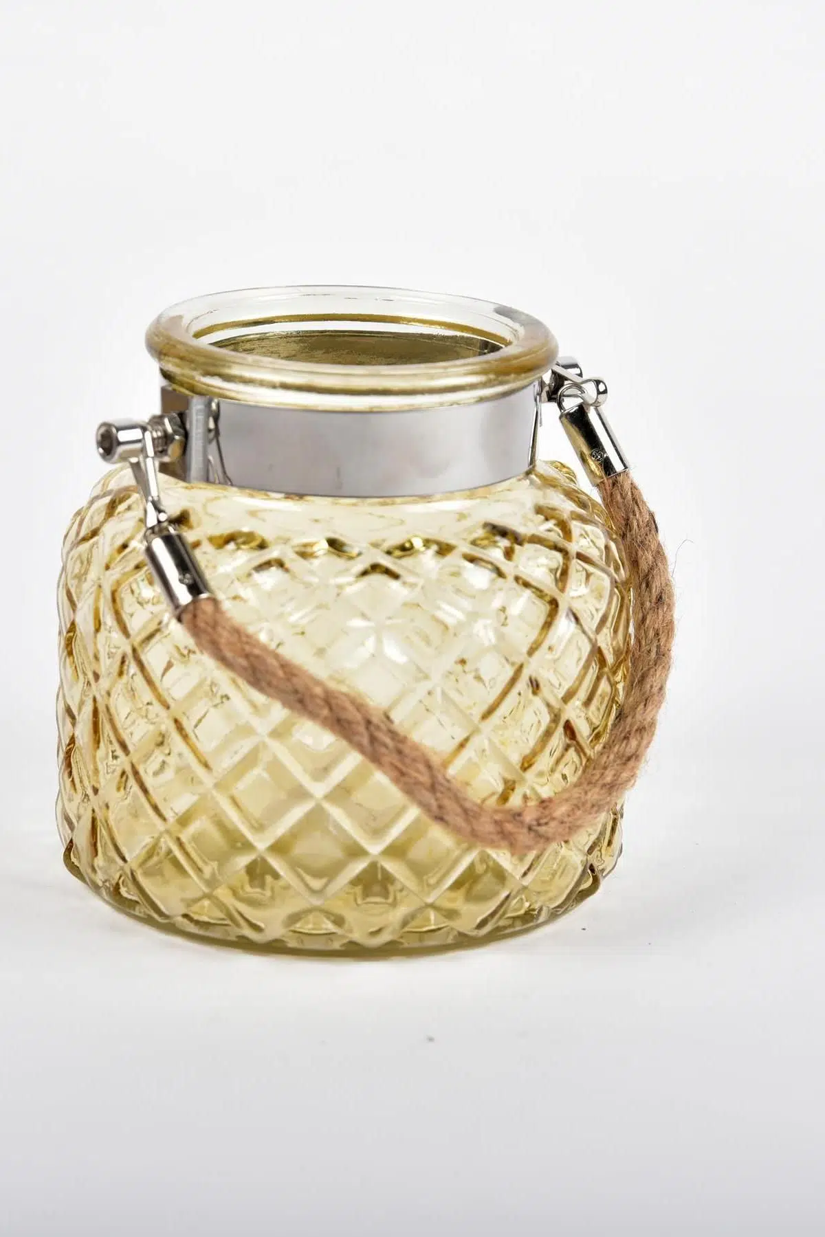 Seta Lantern Cam Fener Küçük Amber 12*12*12 Cm