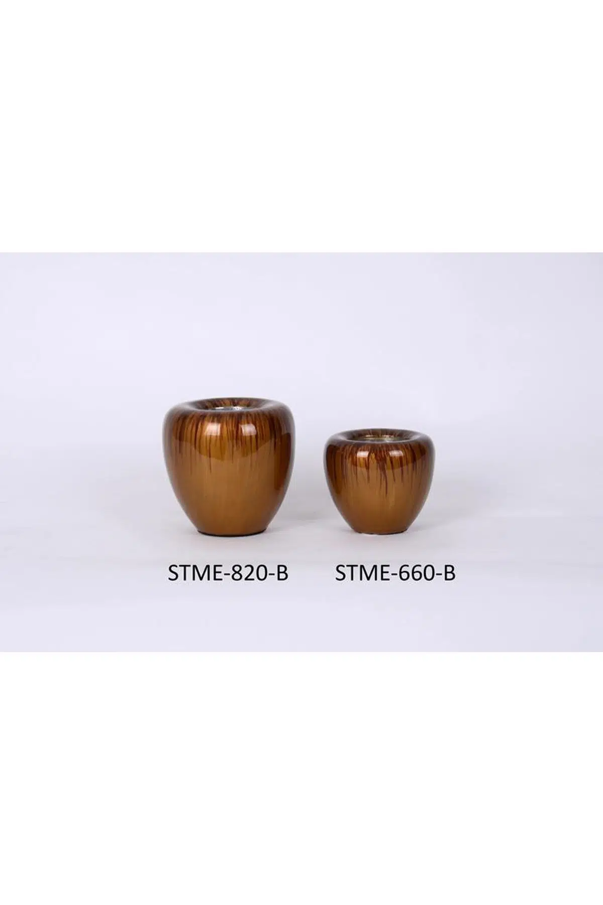 Seta Martına Mumluk Büyük Amber 10*10*9 Cm