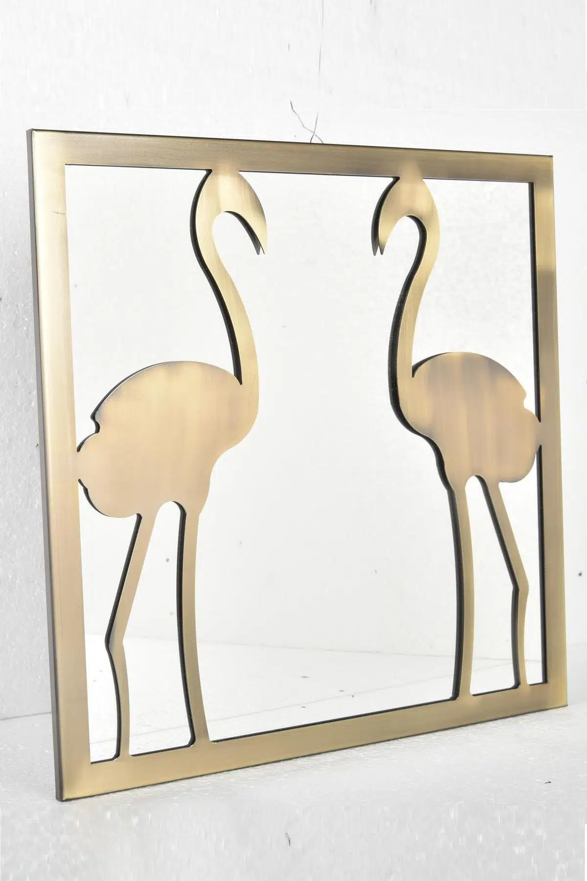 Seta Metal Duvar Dekoru Kuğu Kare 47X47 Cm