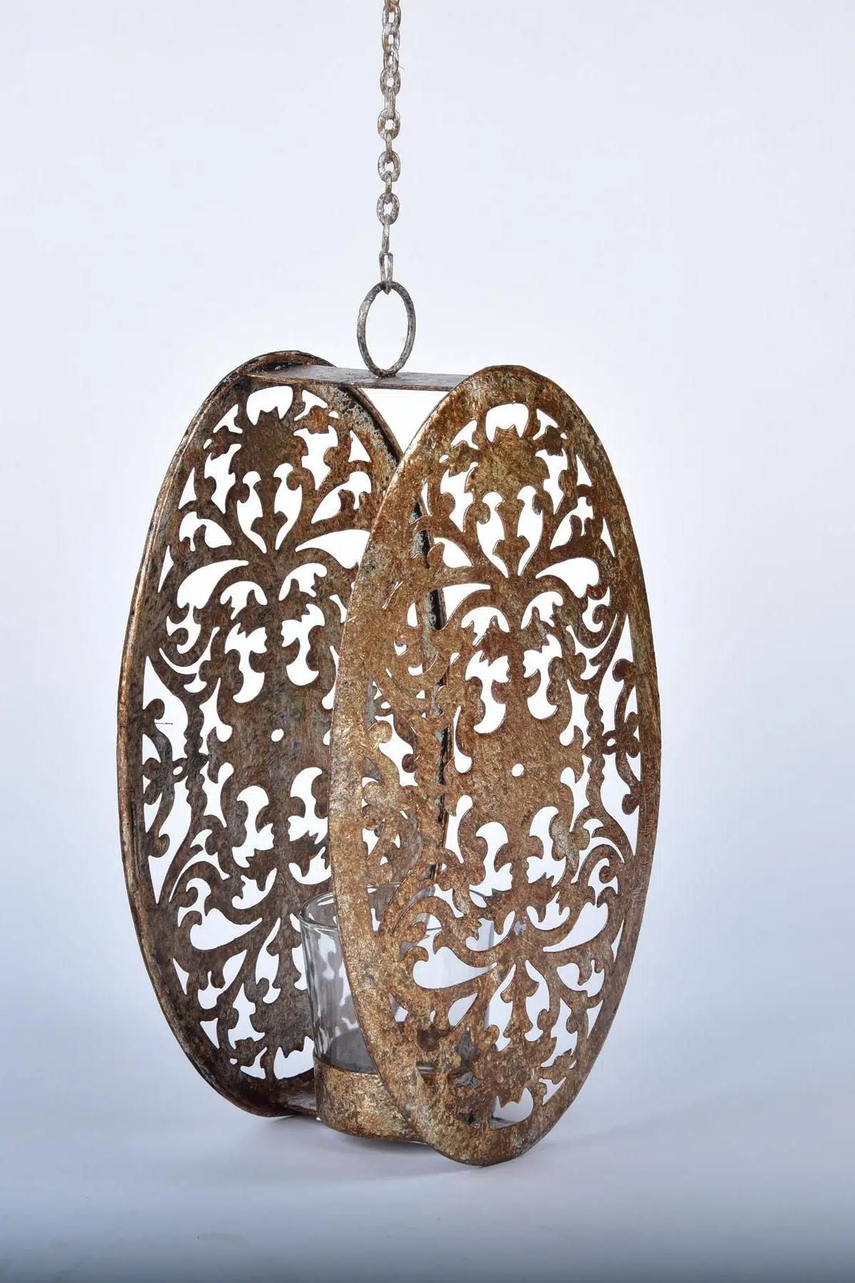Seta Oriental Fener Oval Askı Gold 22 Cm