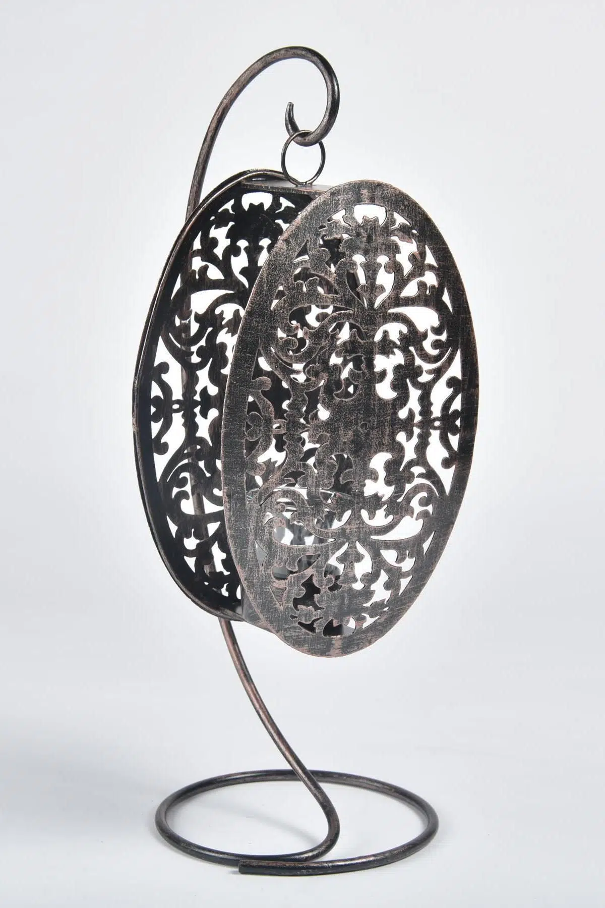 Seta Oriental Fener Oval Stand Bronz 39 Cm