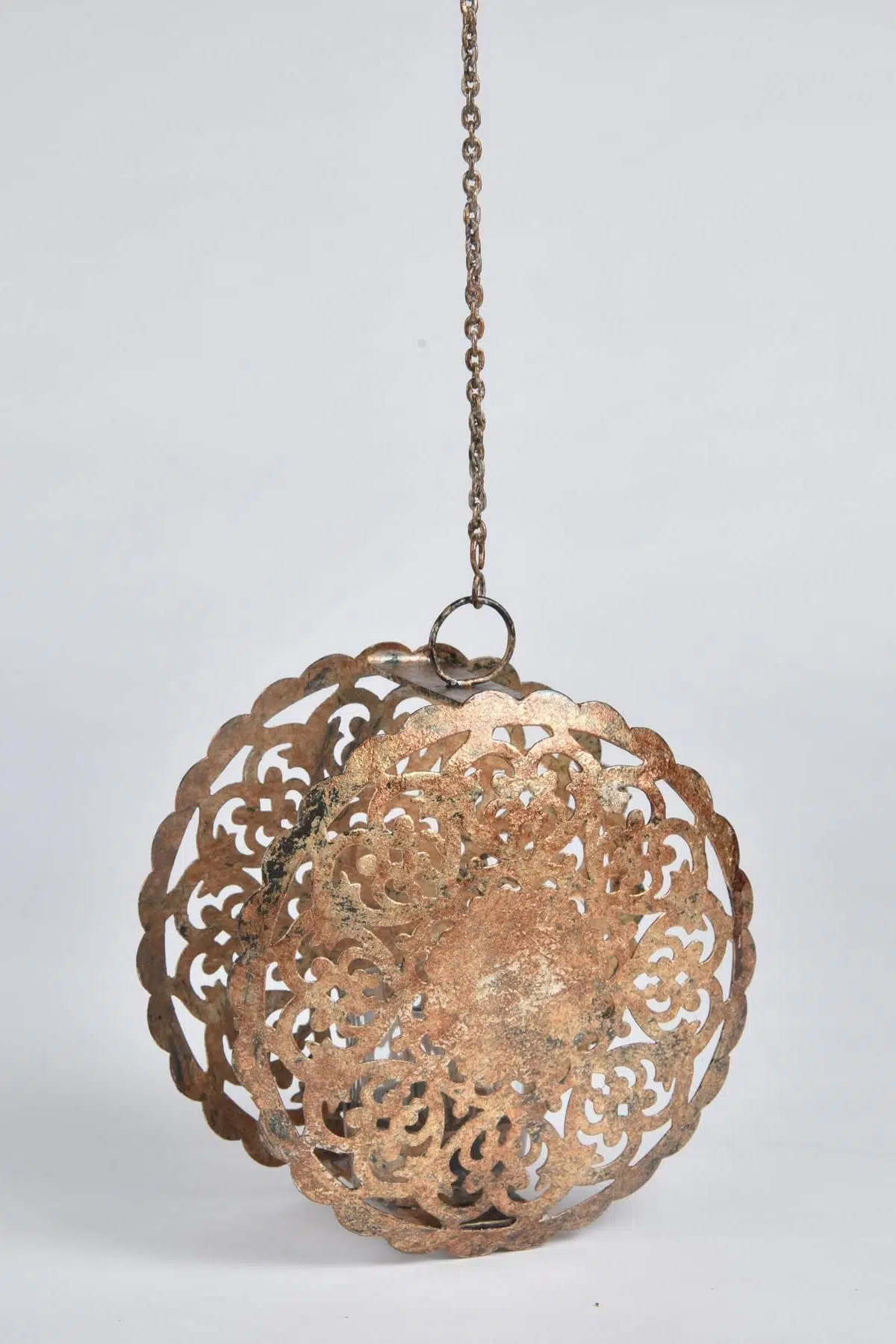 Seta Oriental Fener Yuvarlak Askı Gold Küçük 18 Cm