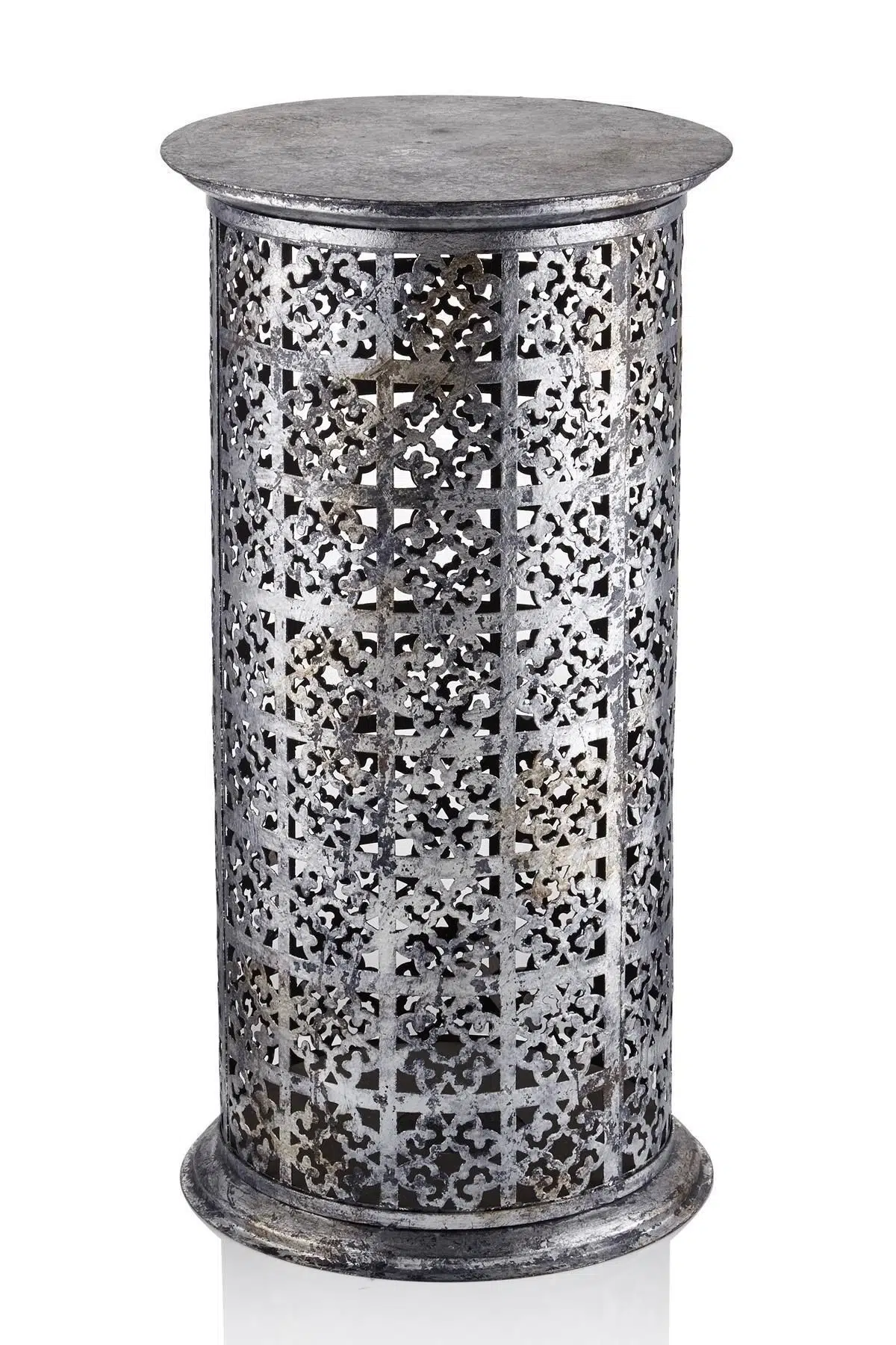 Seta Oriental Sehpa Metal Sılver 60*30 Cm