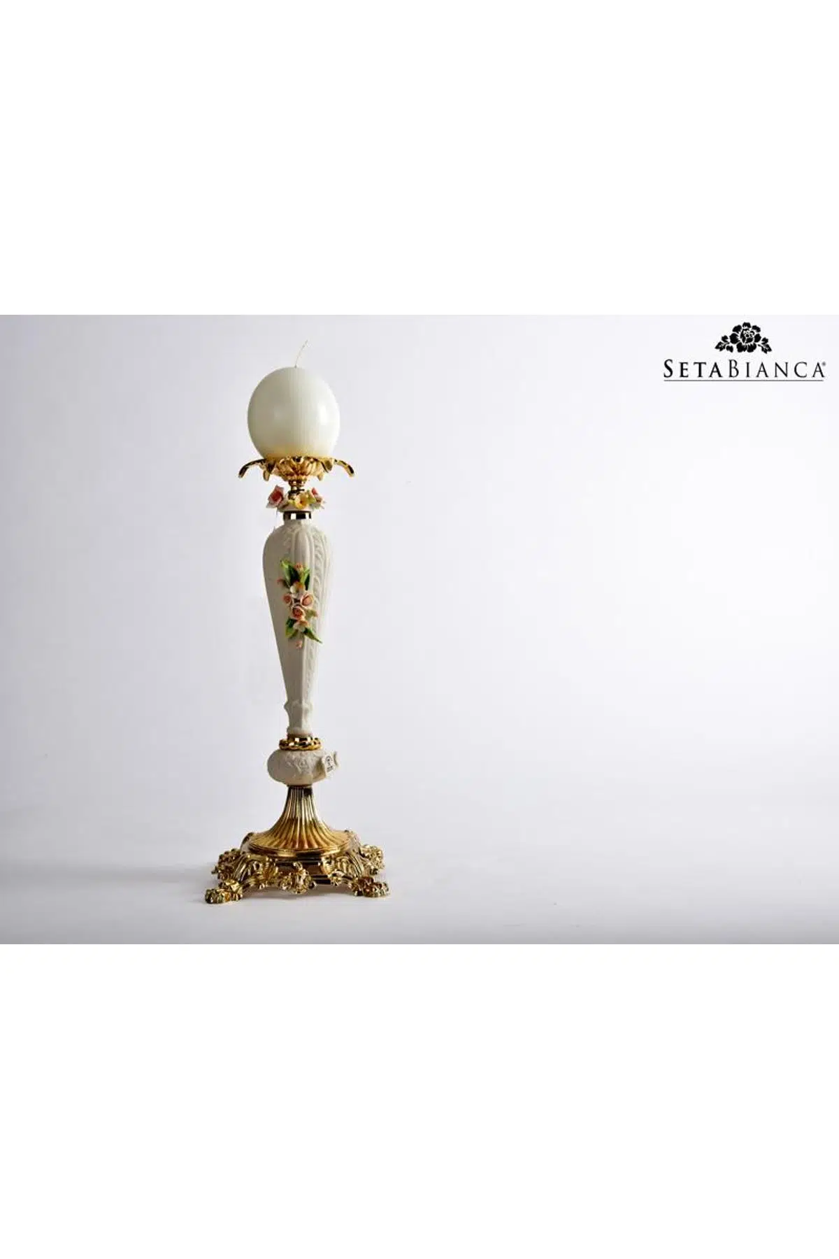 Seta Porcel Franco Şamdan Tek 15*15*37 Cm