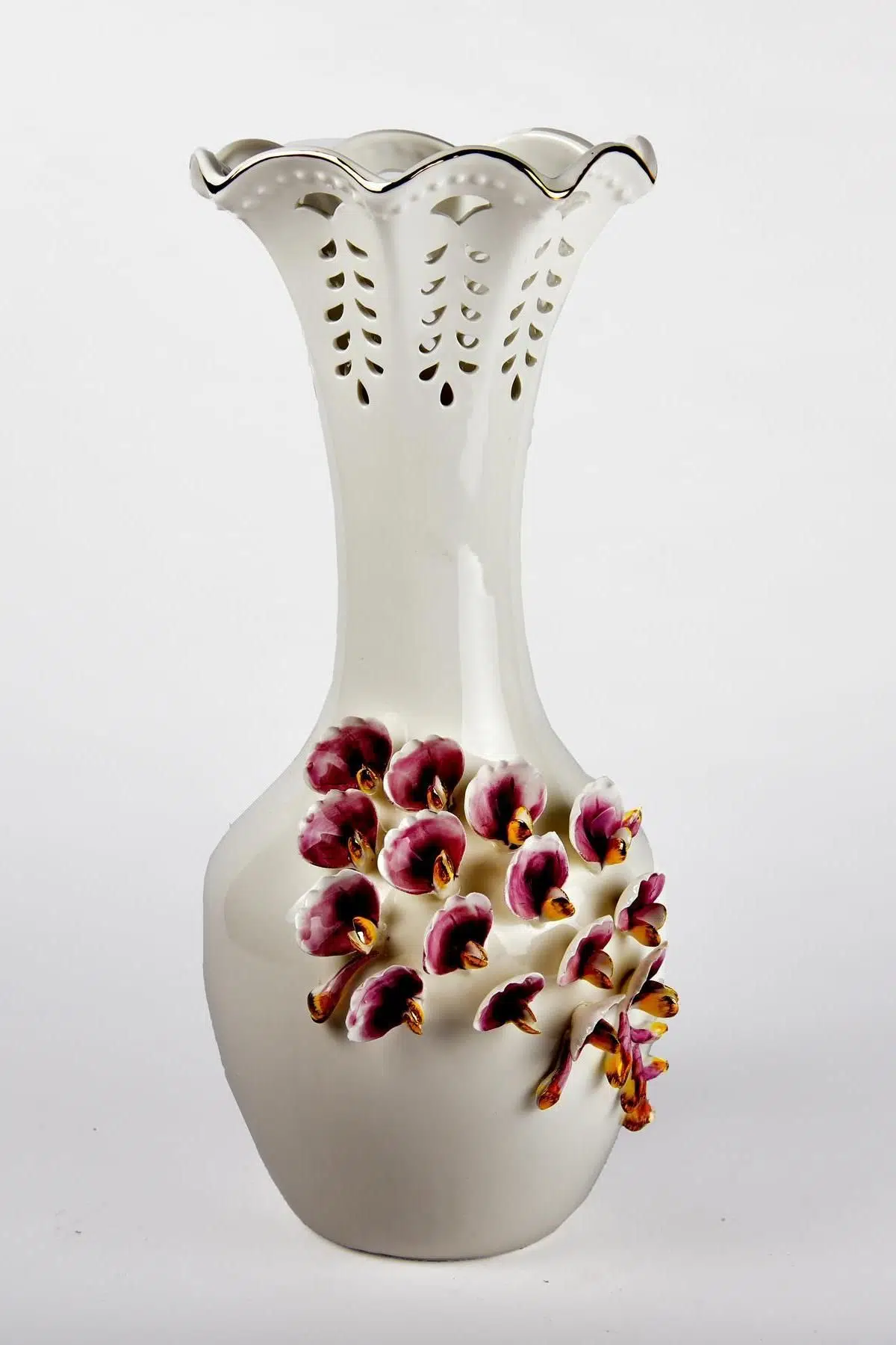 Seta Porselen Vazo Dar Capodımonte 2. Boy 23*23*41 Cm