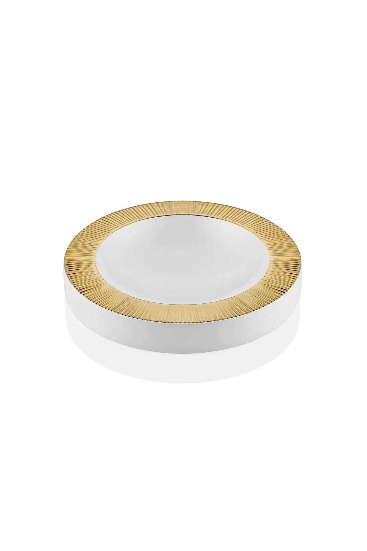 Seta Prowhıte Dekoratıf Kase Gold Kenar Küçük 31*31*5 Cm