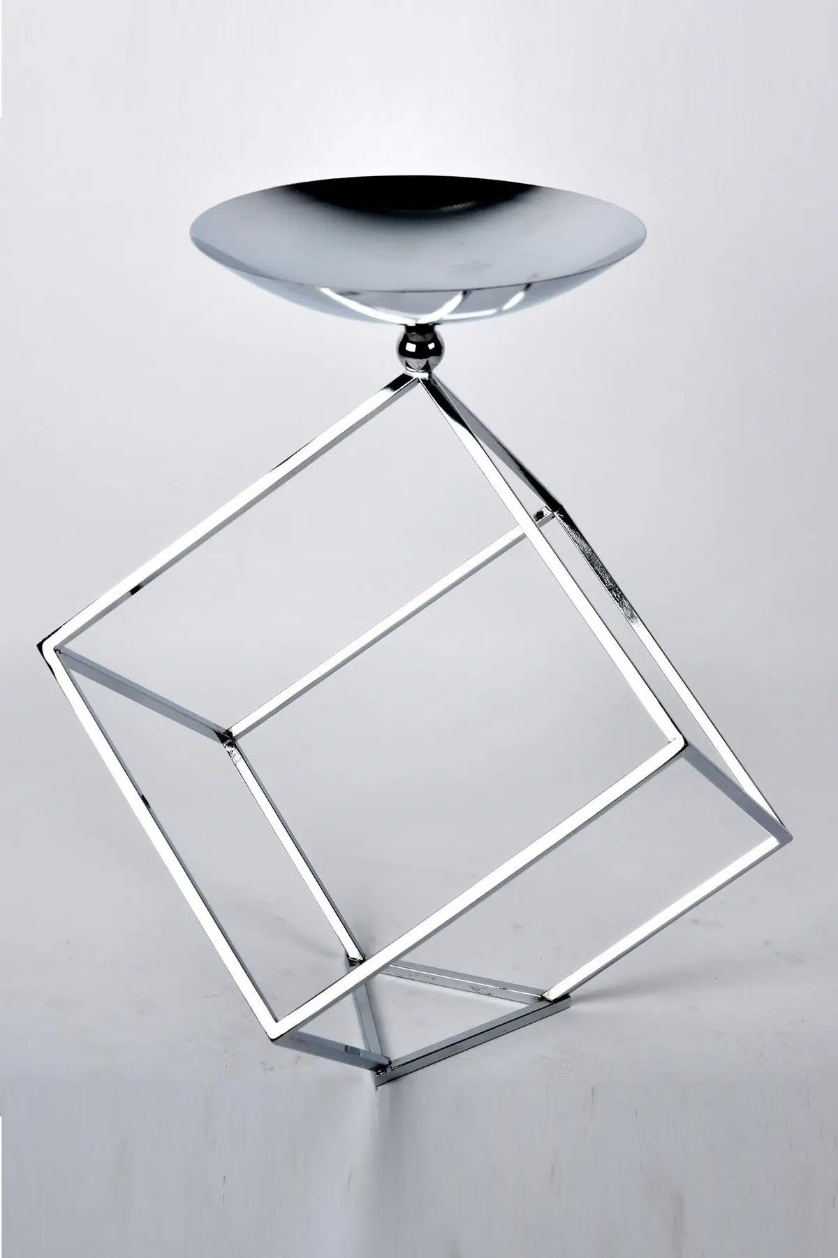 Seta Regina Decor Geometrik Cube Sılver 37 Cm