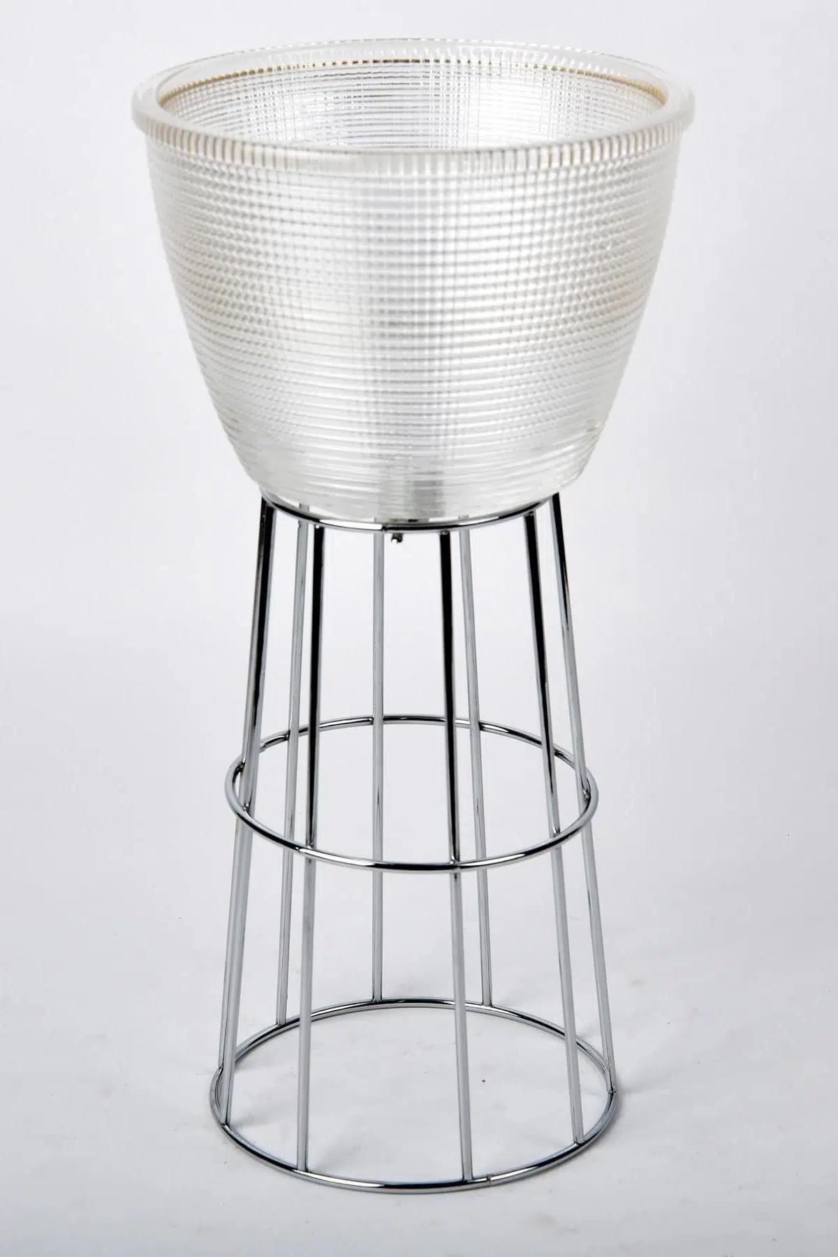 Seta Regina Decor Kase Modern Lınes Büyük Sılver 33 Cm