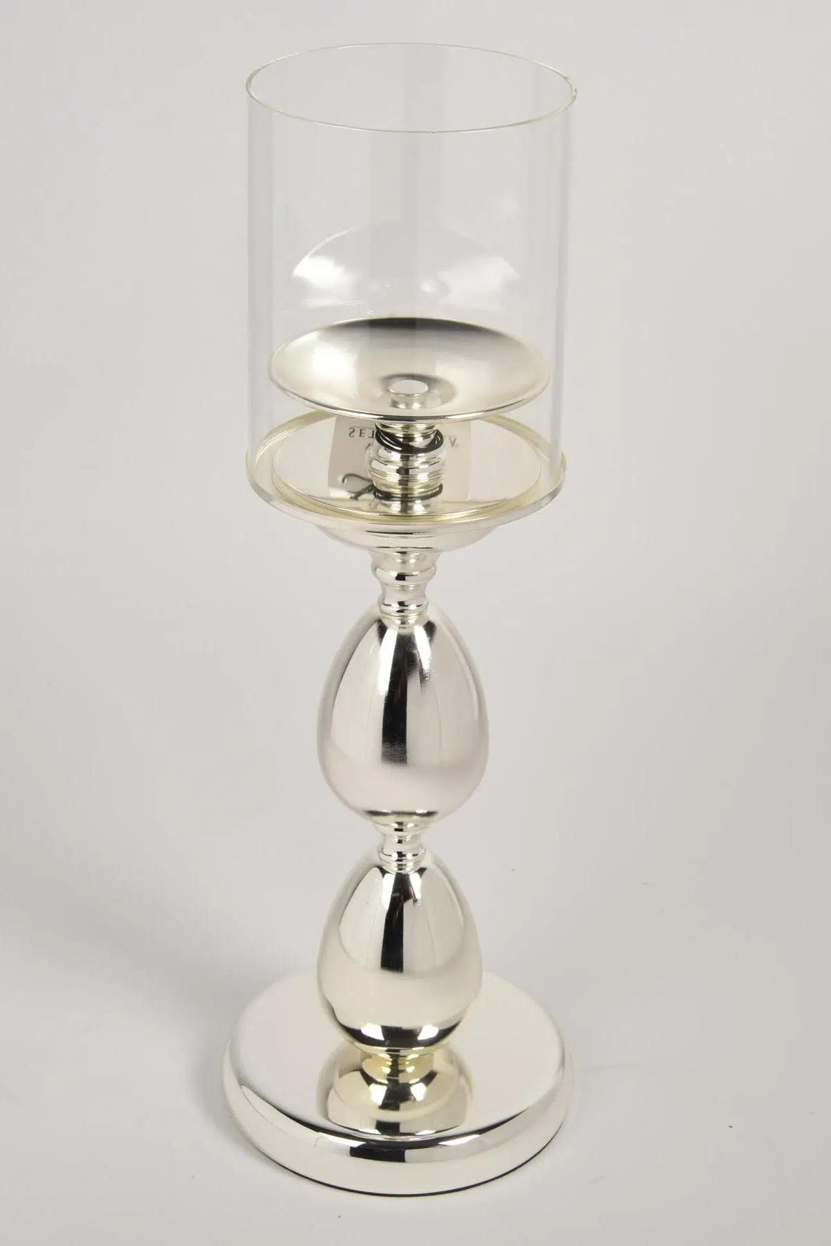 Seta Regina Mumluk Boğumlu Sılver Büyük 15X15X44 Cm