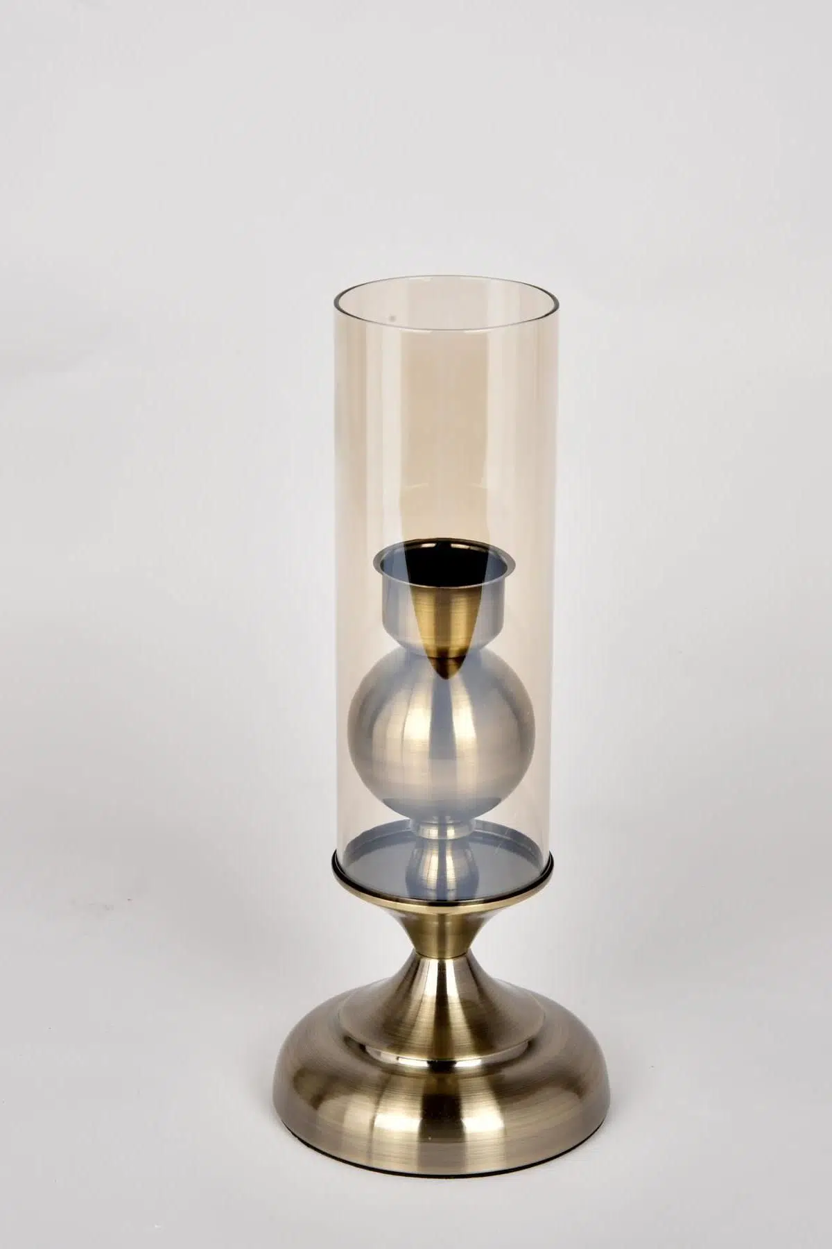 Seta Regina Mumluk Boğumlu Uzun Cam Bronz Küçük 31.5 Cm