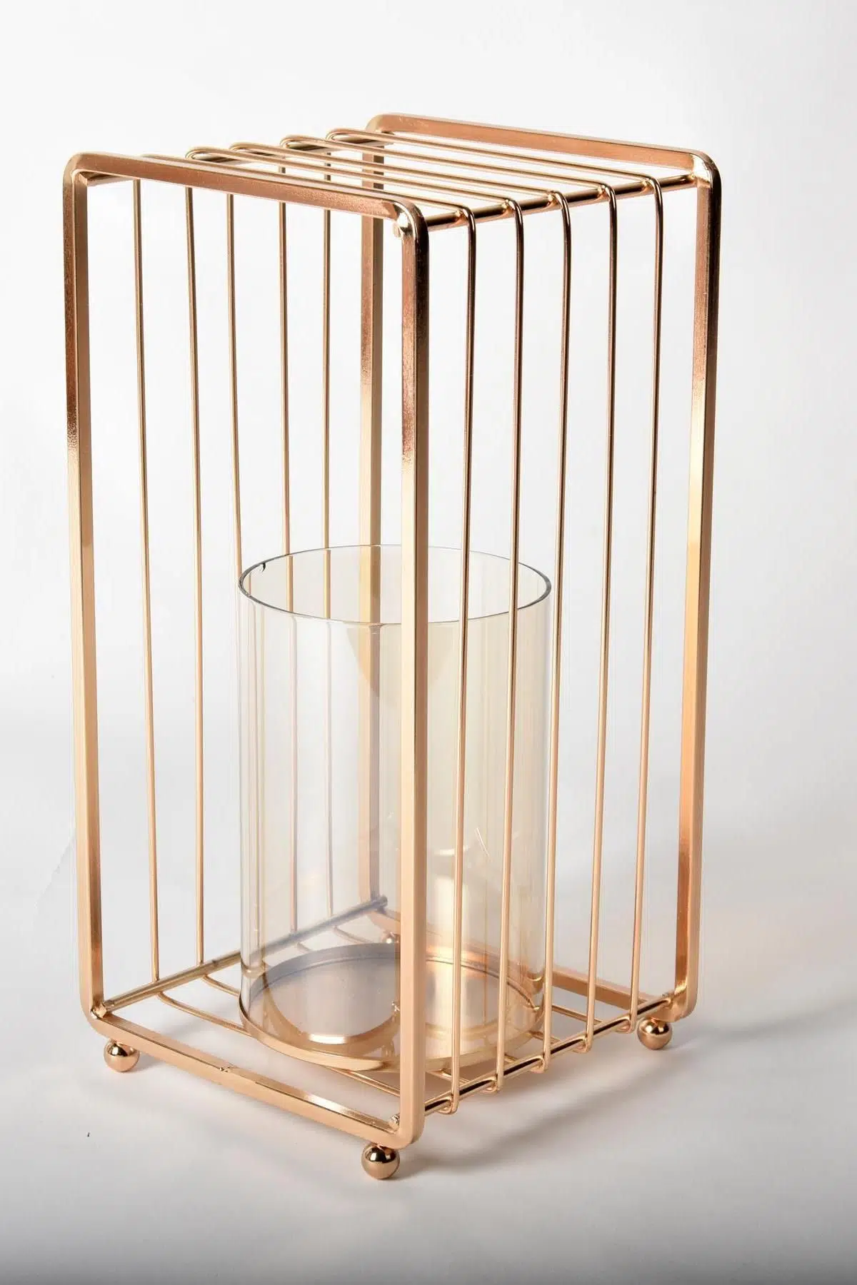 Seta Regina Mumluk Dikdörtgen Kafes Gold Büyük 30X14.5 Cm