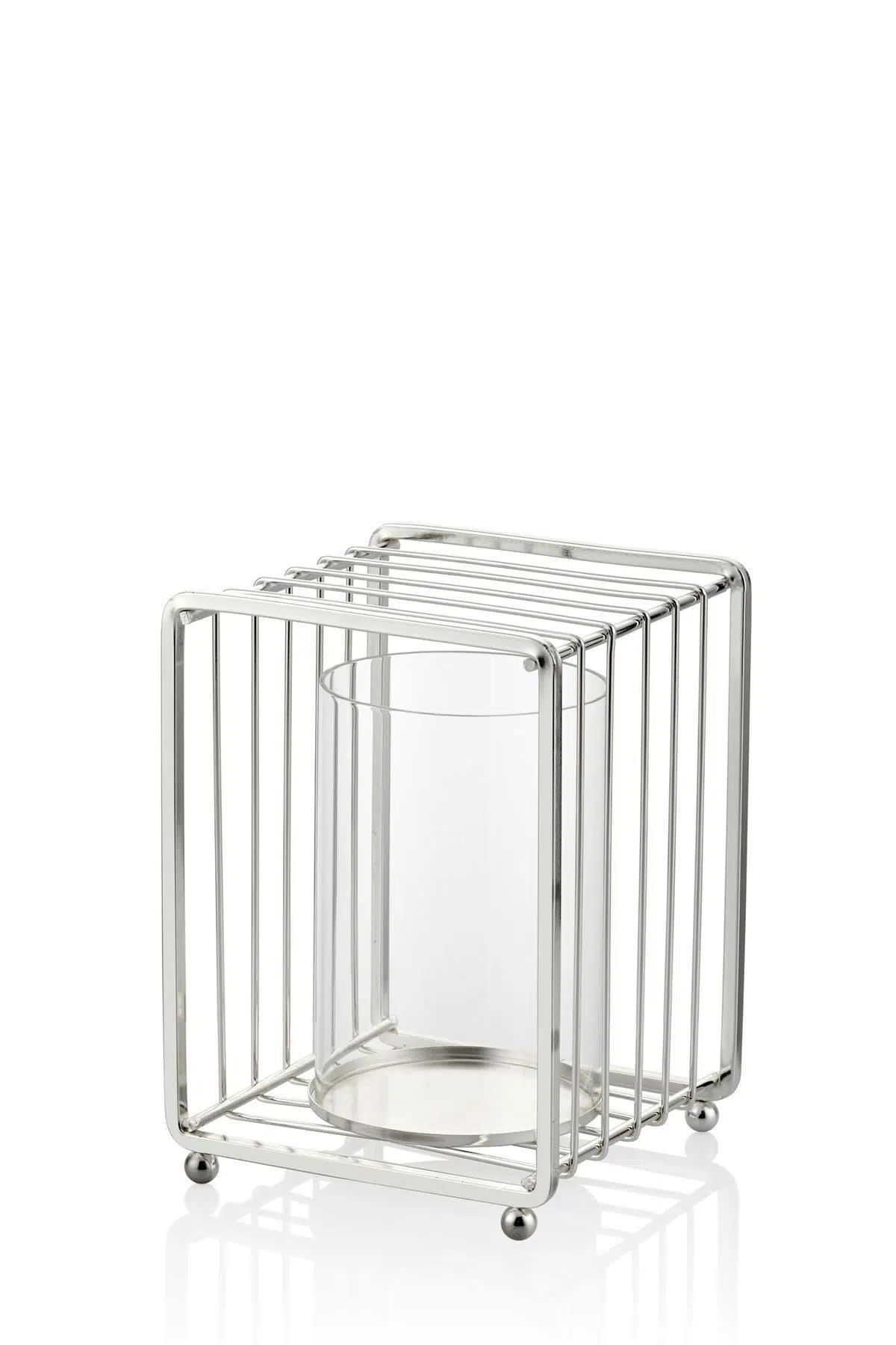 Seta Regina Mumluk Dikdörtgen Kafes Sılver Küçük 20X14.5 Cm