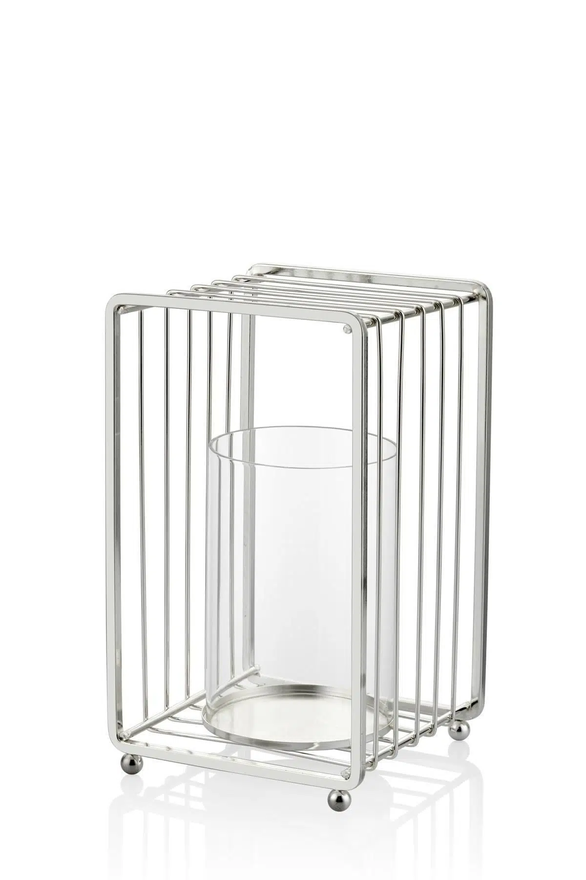 Seta Regina Mumluk Dikdörtgen Kafes Sılver Orta 25X14.5 Cm