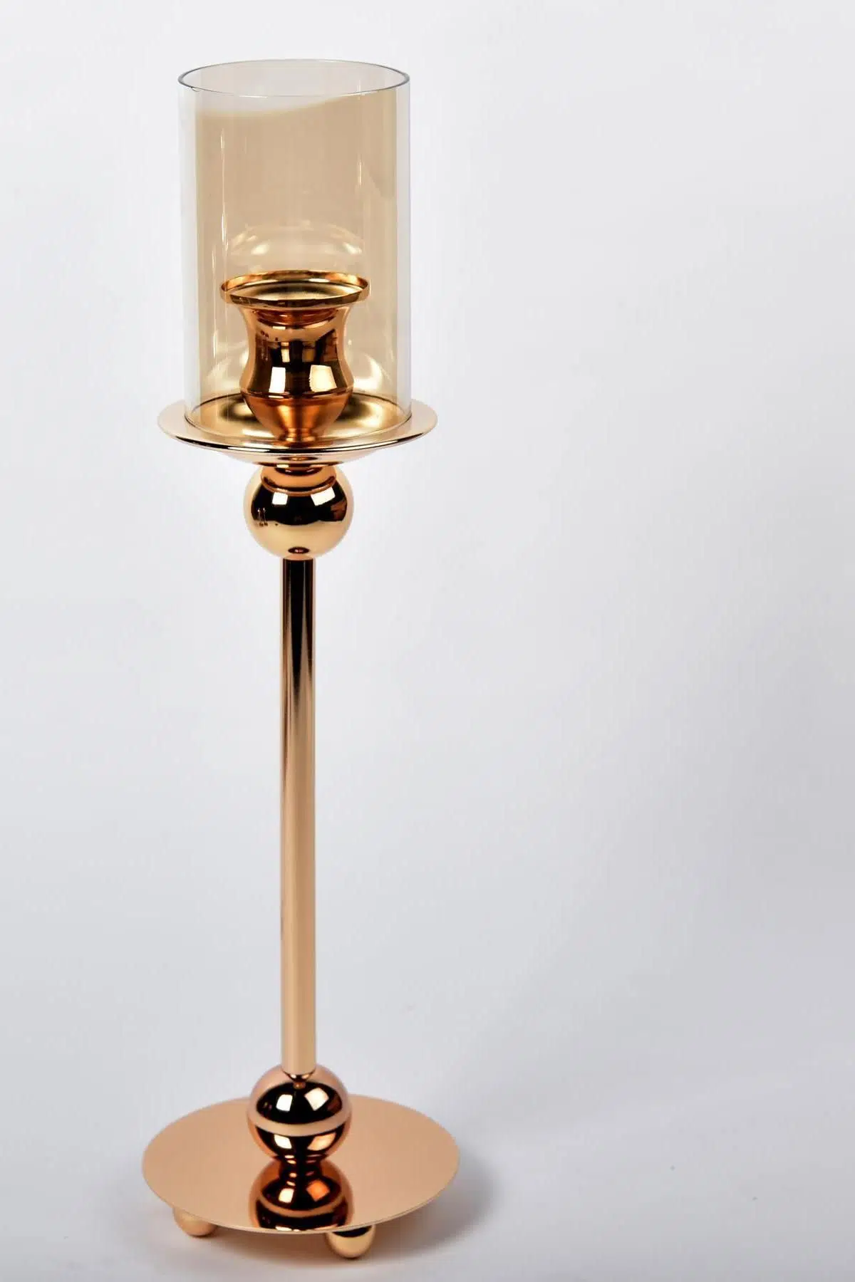 Seta Regina Mumluk Disk Ayaklı İnce Büyük Gold 41 Cm